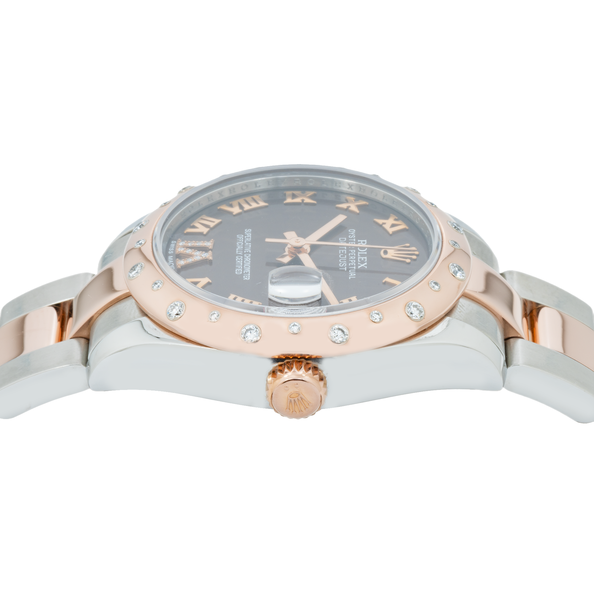 Rolex Datejust 31mm 178341 Diamond Bezel, Two Tone Stainless Steel & 18K Rose Gold Oyster Bracelet-Rolex-JD Watches NY