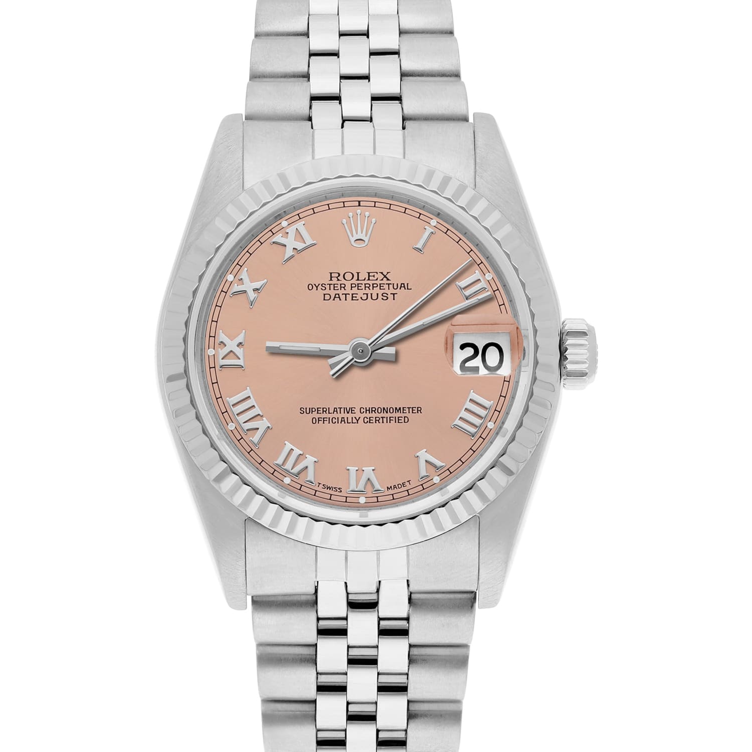 Rolex Datejust 31mm 68274 – Stainless Steel with Salmon Roman Dial-Rolex-JD Watches NY