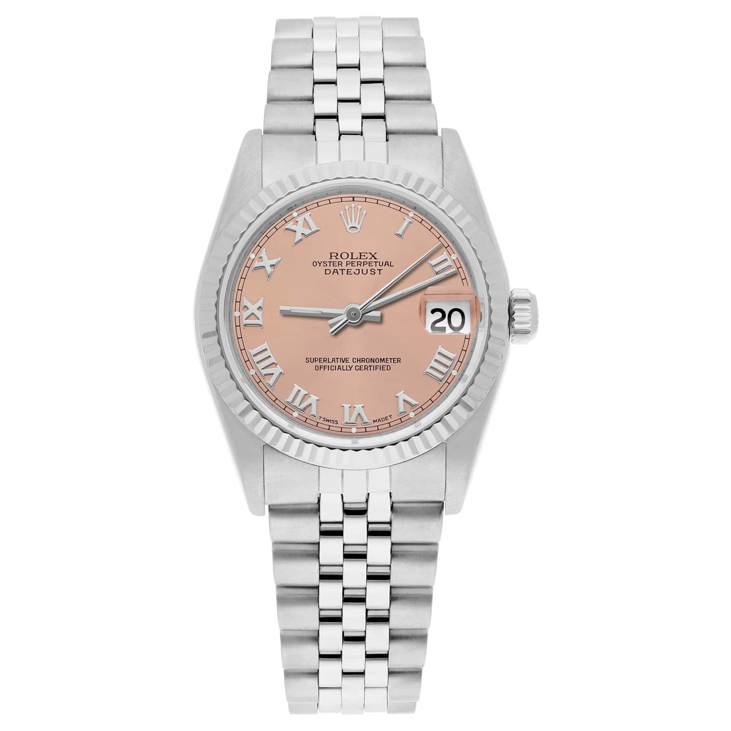 Rolex Datejust 31mm 68274 – Stainless Steel with Salmon Roman Dial-Rolex-JD Watches NY