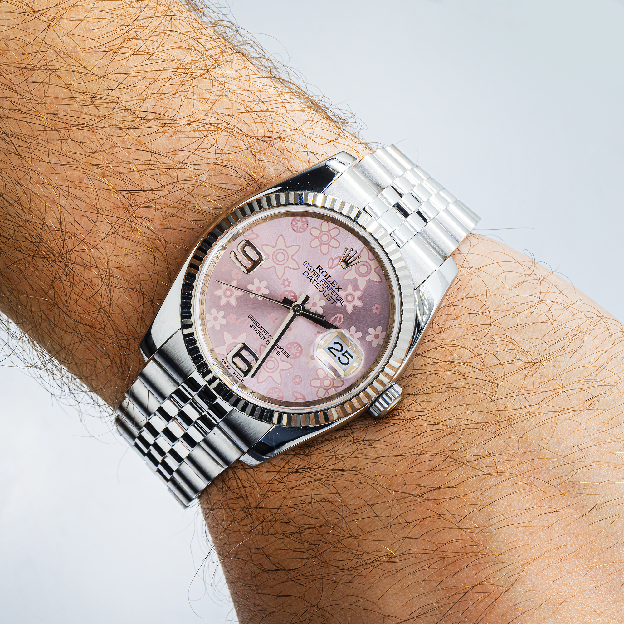 Pre-Owned Rolex Datejust 116234 | Pink Floral Dial 36mm – JD