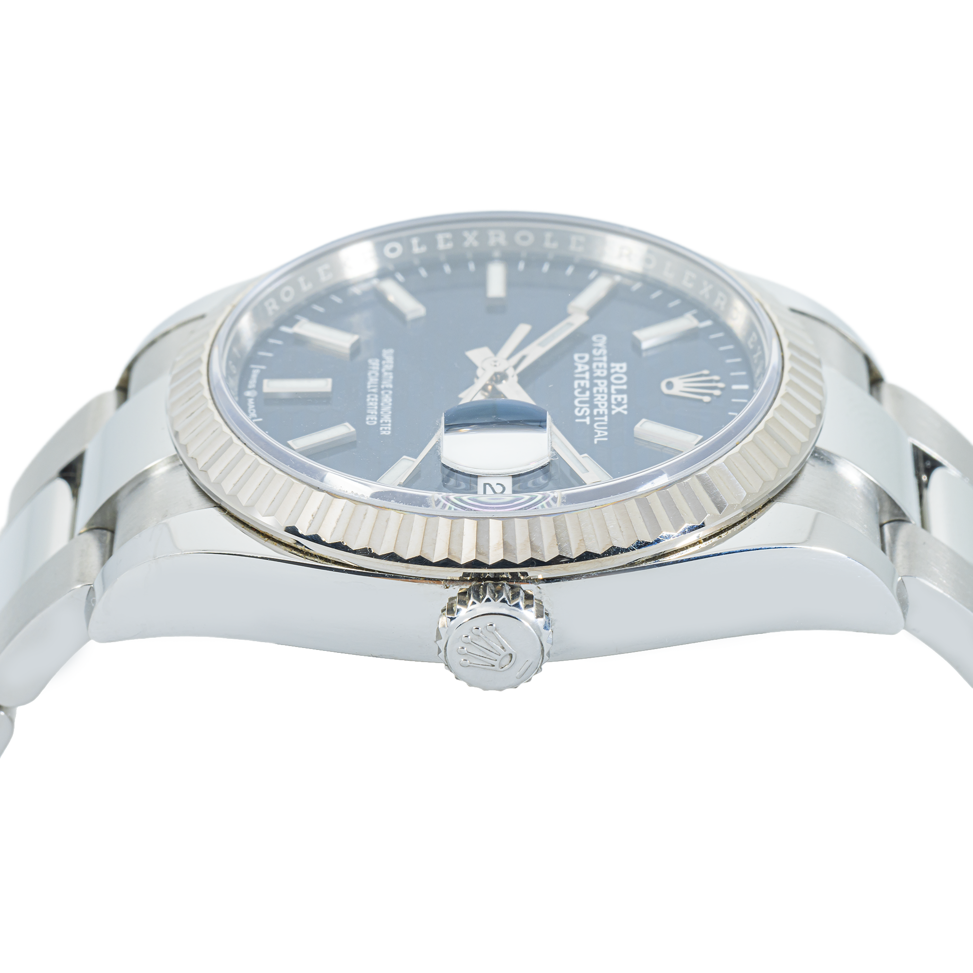 Rolex Datejust 36 126234 – Blue Fluted Dial, White Gold Fluted Bezel, Oyster Bracelet