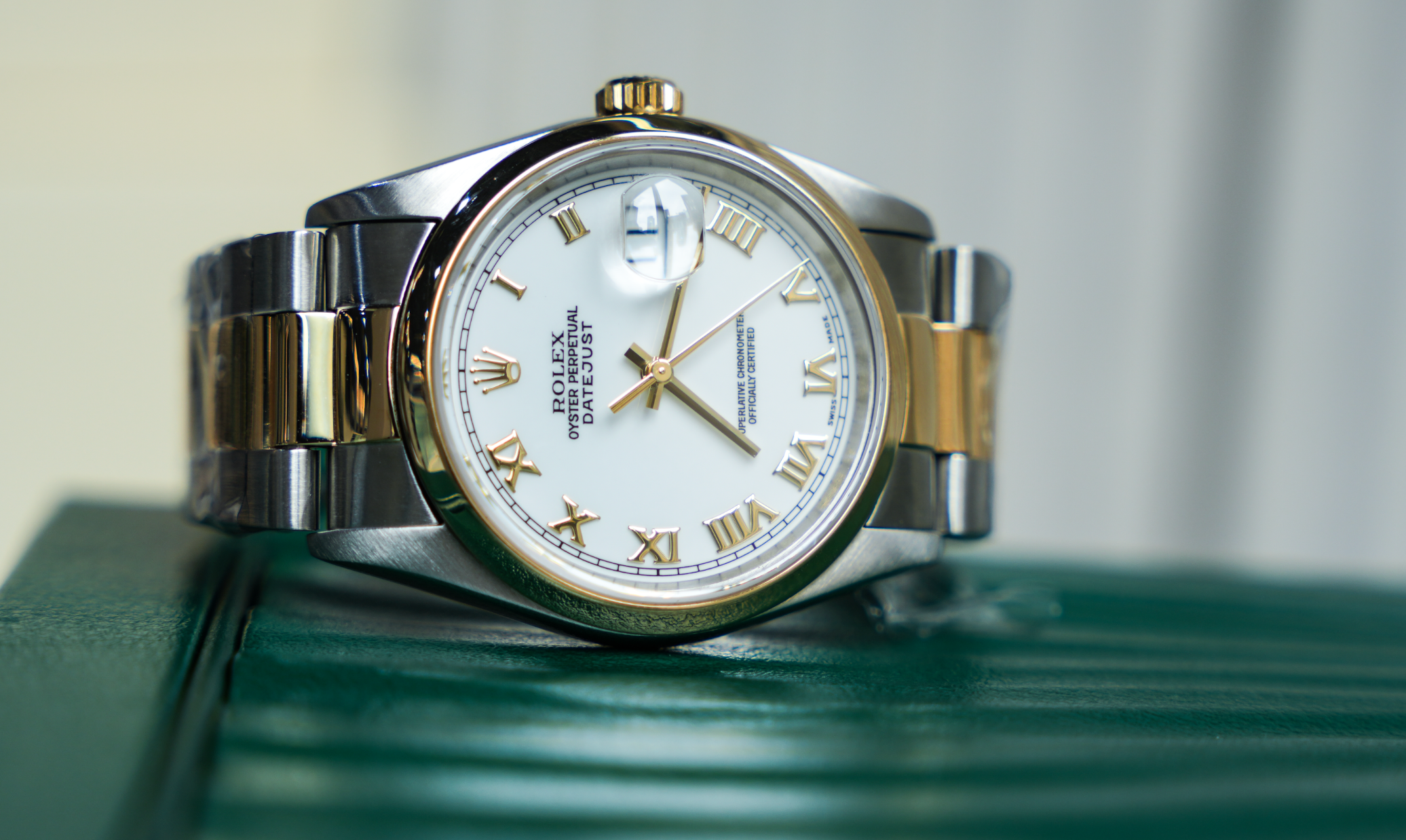 Rolex Datejust 36 – Stainless Steel & Yellow Gold with White Roman Dial Ref. 126203-Rolex-JD Watches NY