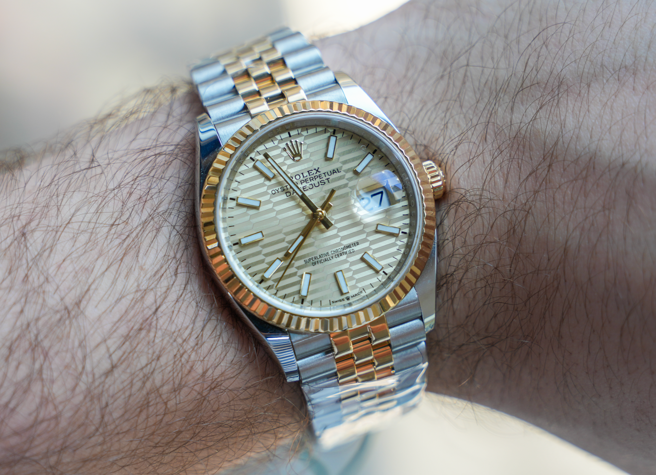 Pre-Owned Rolex Datejust 126233 | Champagne Motif Dial – JD Watches NY