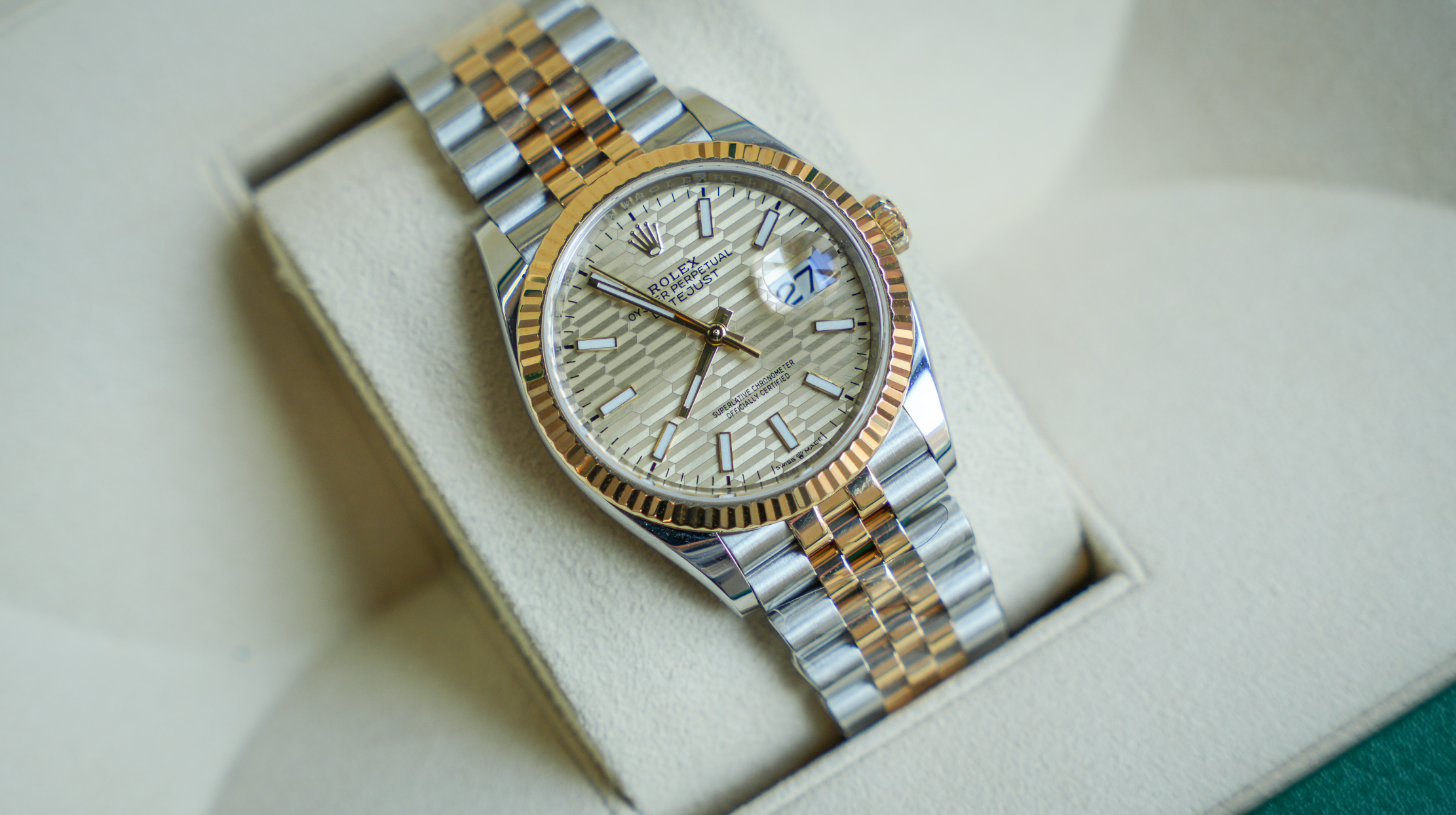 Pre-Owned Rolex Datejust 126233 | Champagne Motif Dial – JD Watches NY