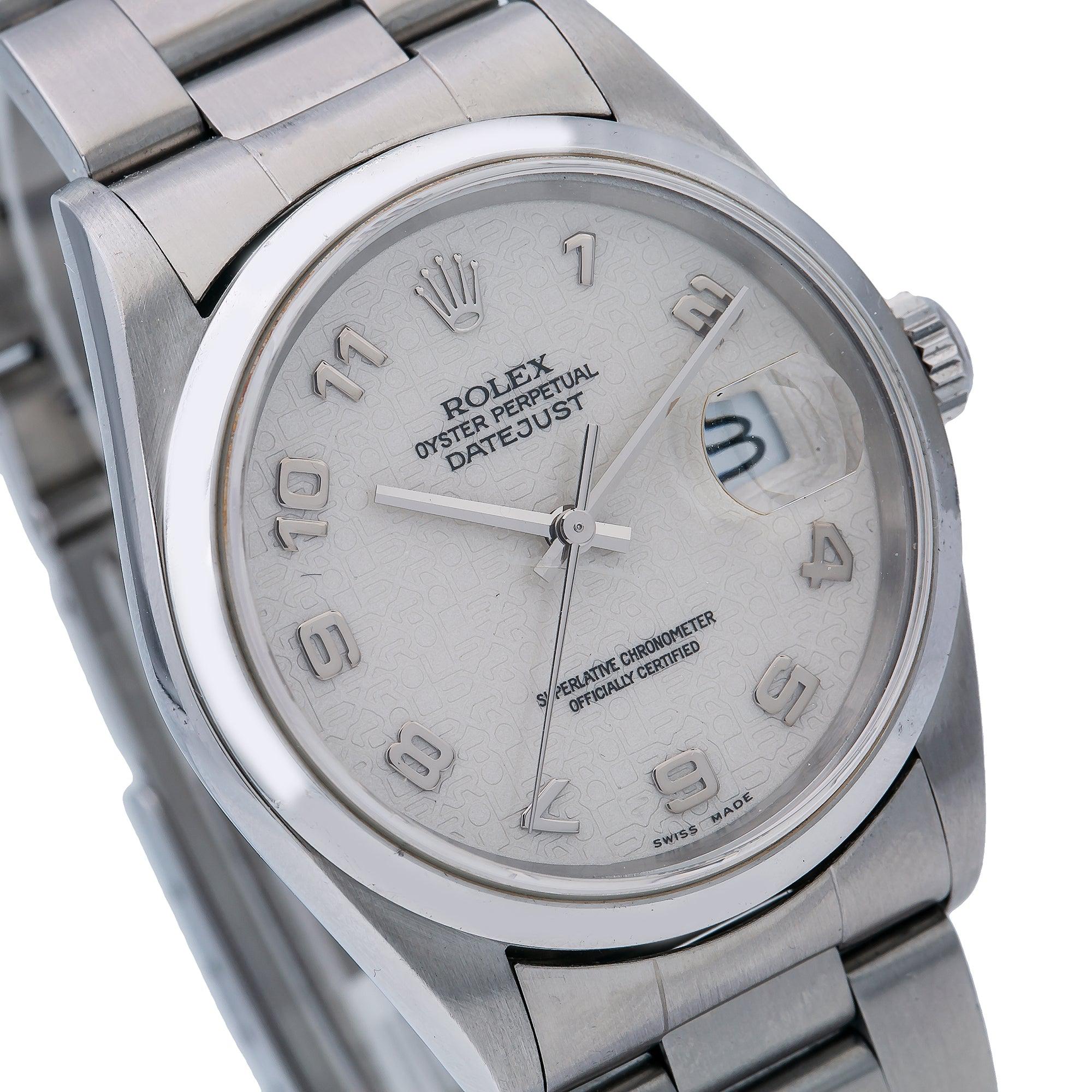 Rolex Datejust 36MM Stainless Steel 16200 Oyster Bracelet Domed Bezel-Rolex-JD Watches NY