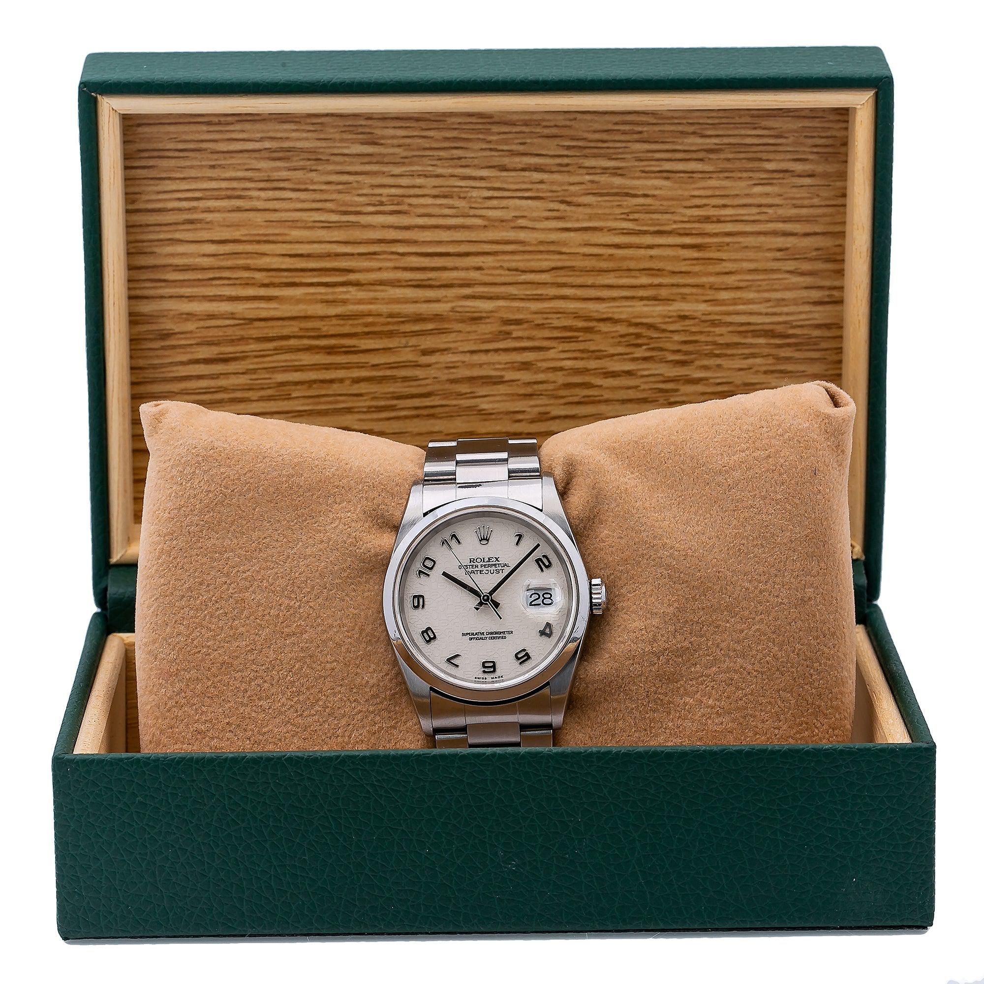 Rolex Datejust 36MM Stainless Steel 16200 Oyster Bracelet Domed Bezel-Rolex-JD Watches NY