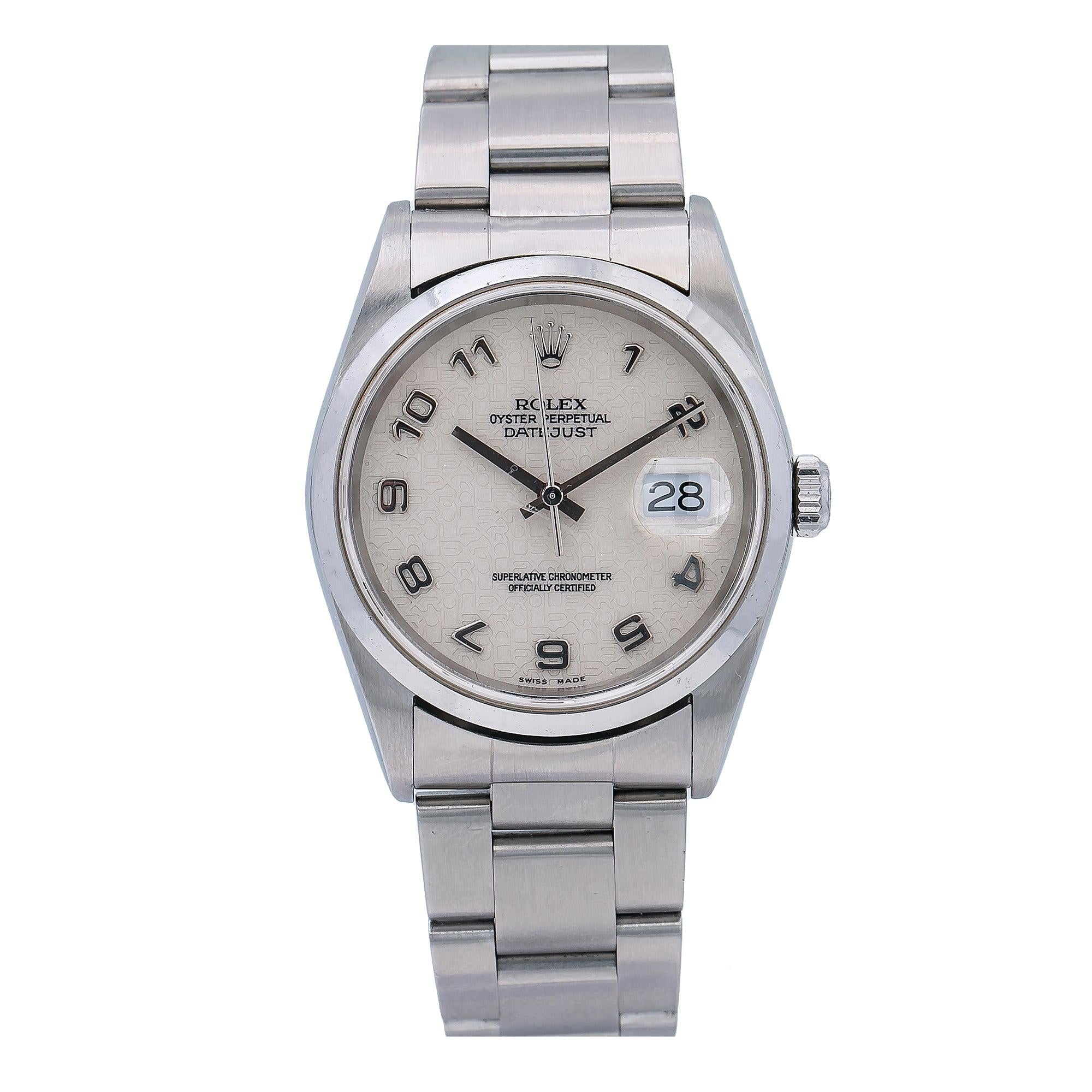 Rolex Datejust 36MM Stainless Steel 16200 Oyster Bracelet Domed Bezel-Rolex-JD Watches NY