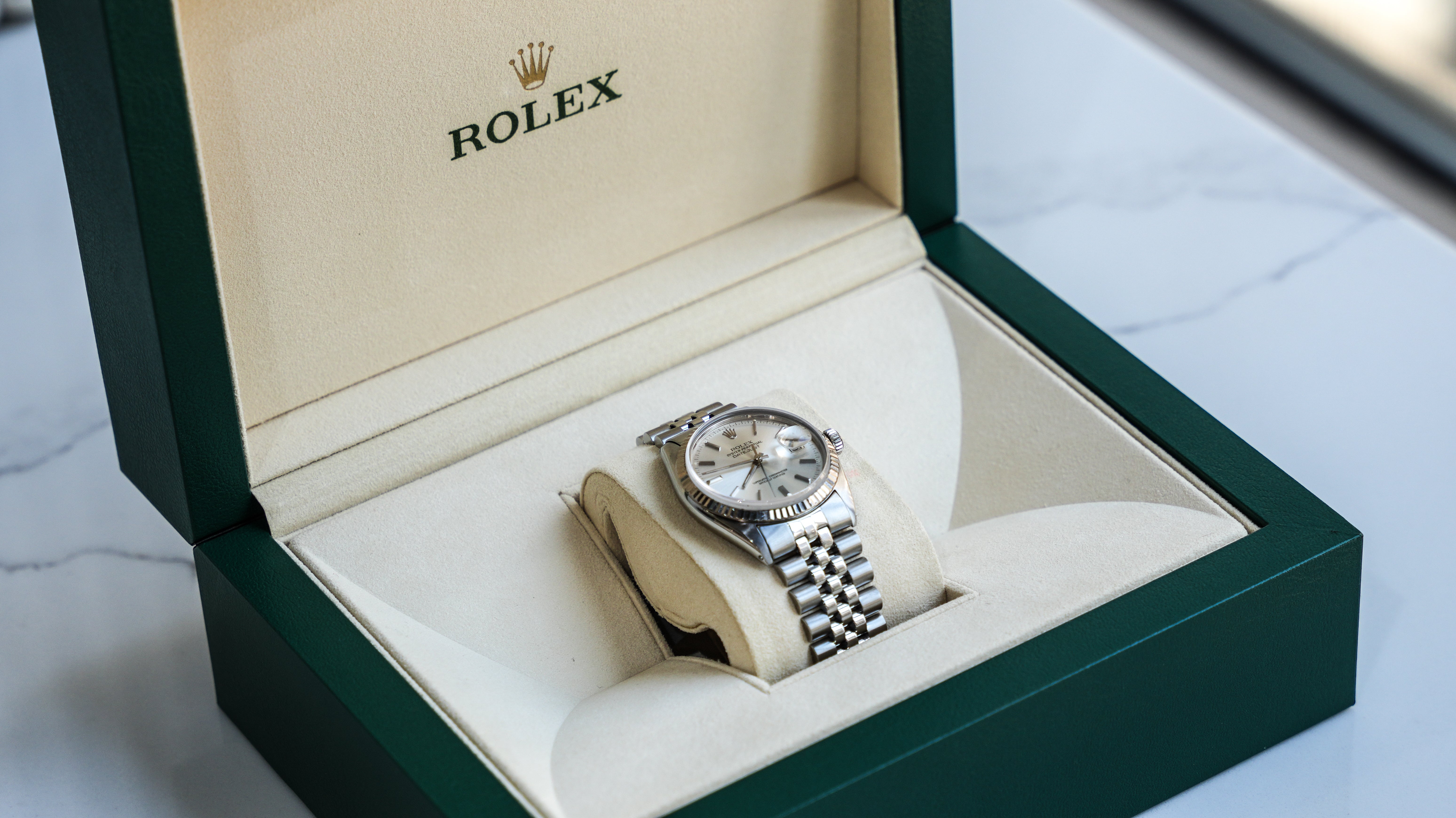 16014 Pre-Owned Rolex Datejust 16014 | 36mm Steel White Gold – JD Watches NY