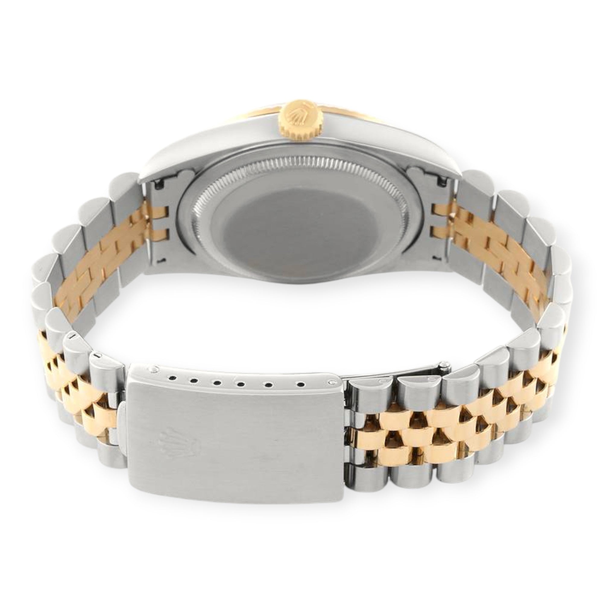 Rolex Datejust 36mm 16233 Steel Yellow Gold White Dial Mens Watch-Rolex-JD Watches NY