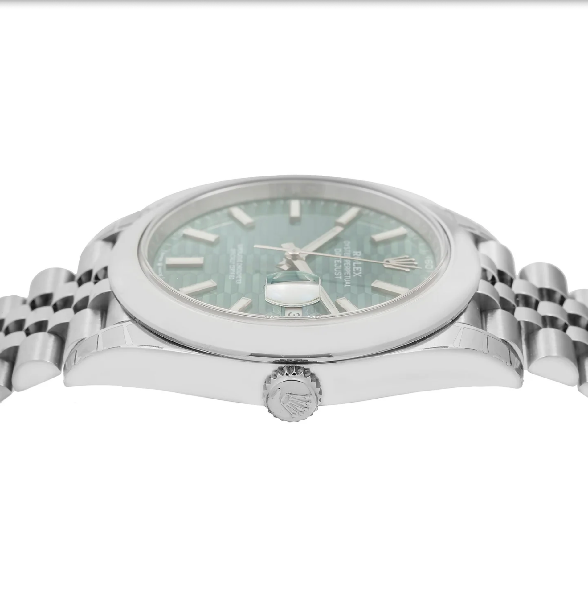 Rolex Datejust 41 – Oystersteel with Mint Green Fluted Motif Dial and Jubilee Bracelet Ref. 126300