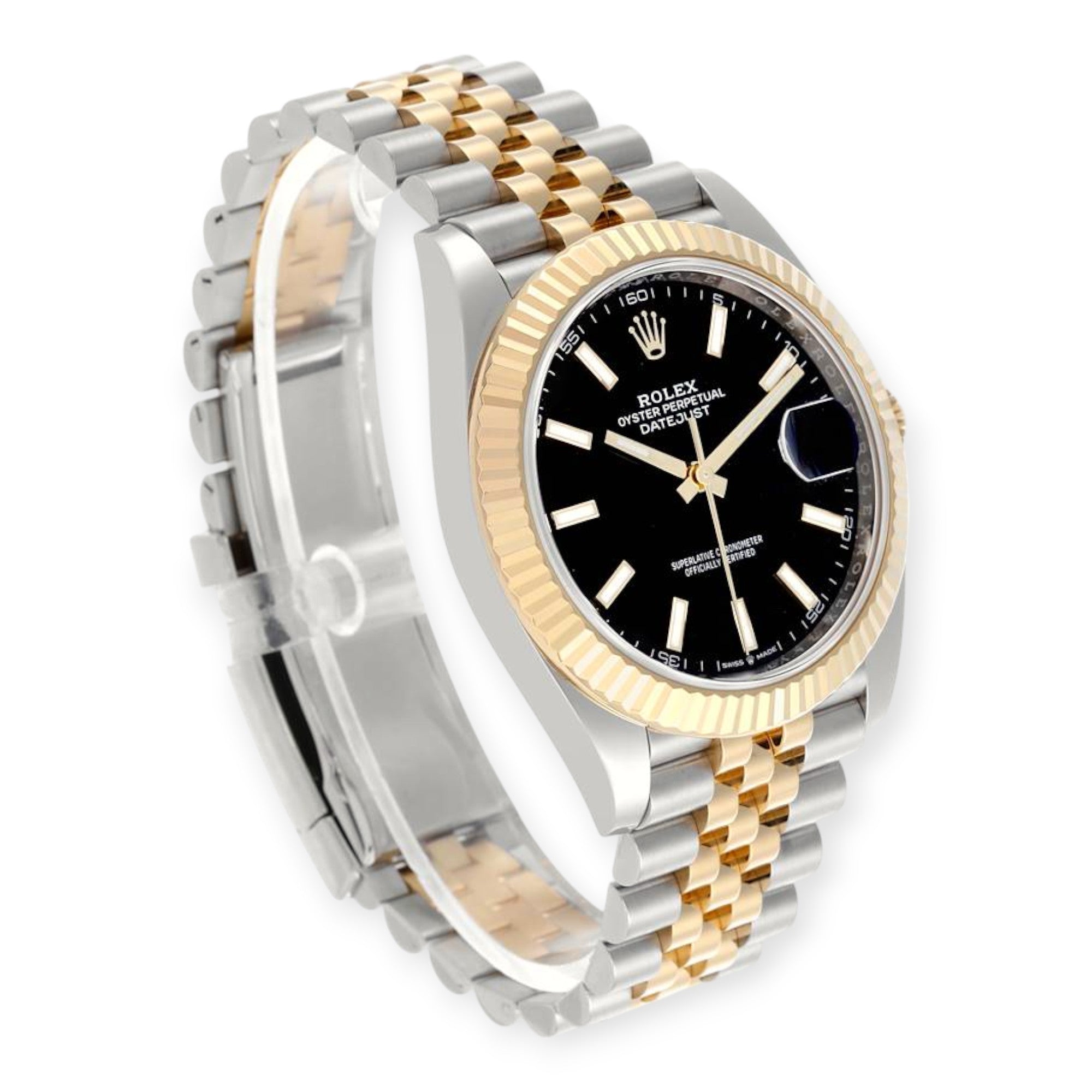 Rolex Datejust 41 Ref 126333 Steel Yellow Gold Black Dial Mens Watch-JD Watches NY-JD Watches NY