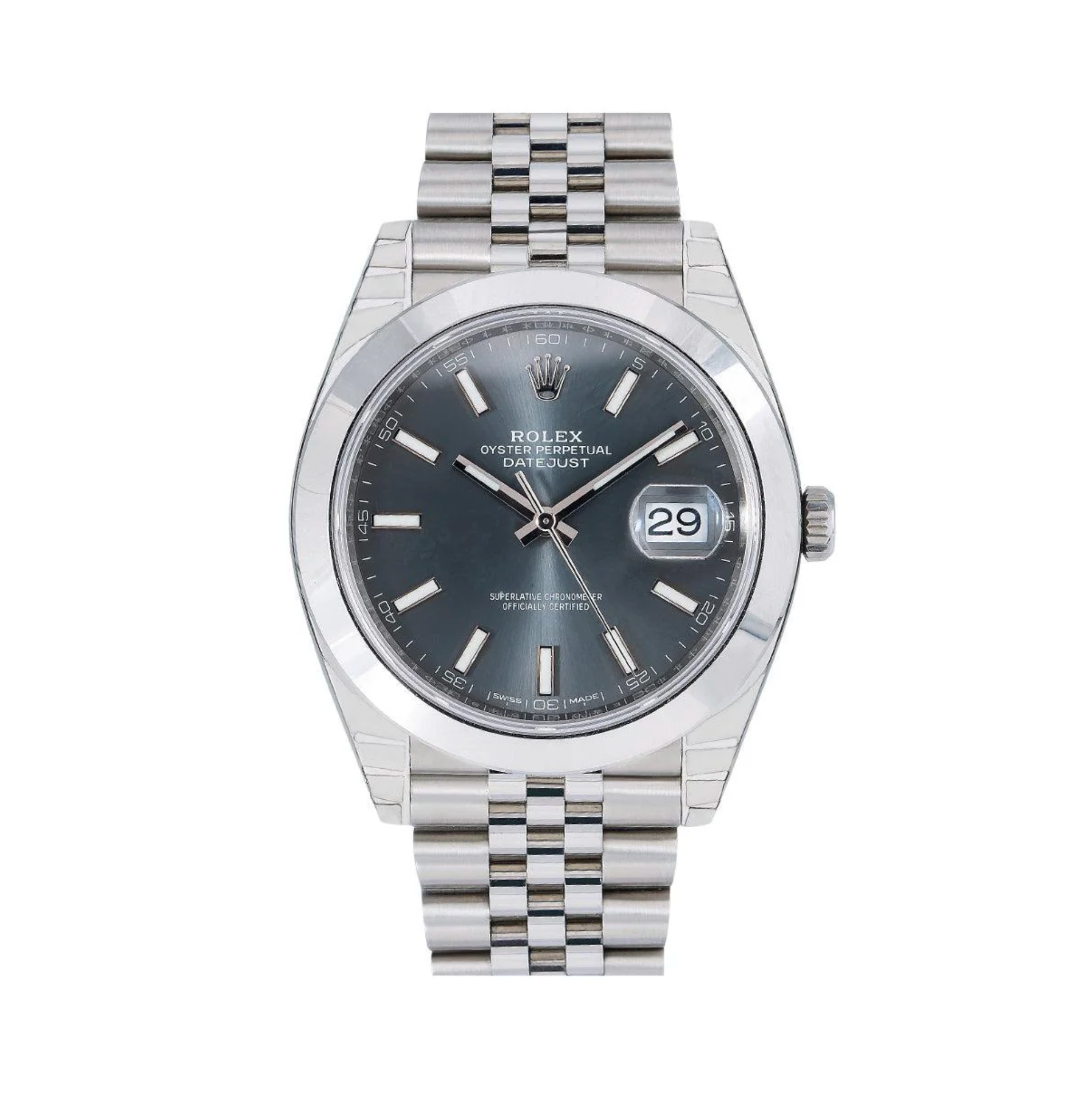 Rolex Datejust 41 – Stainless Steel with Dark Rhodium Dial and Jubilee Bracelet Ref. 126300