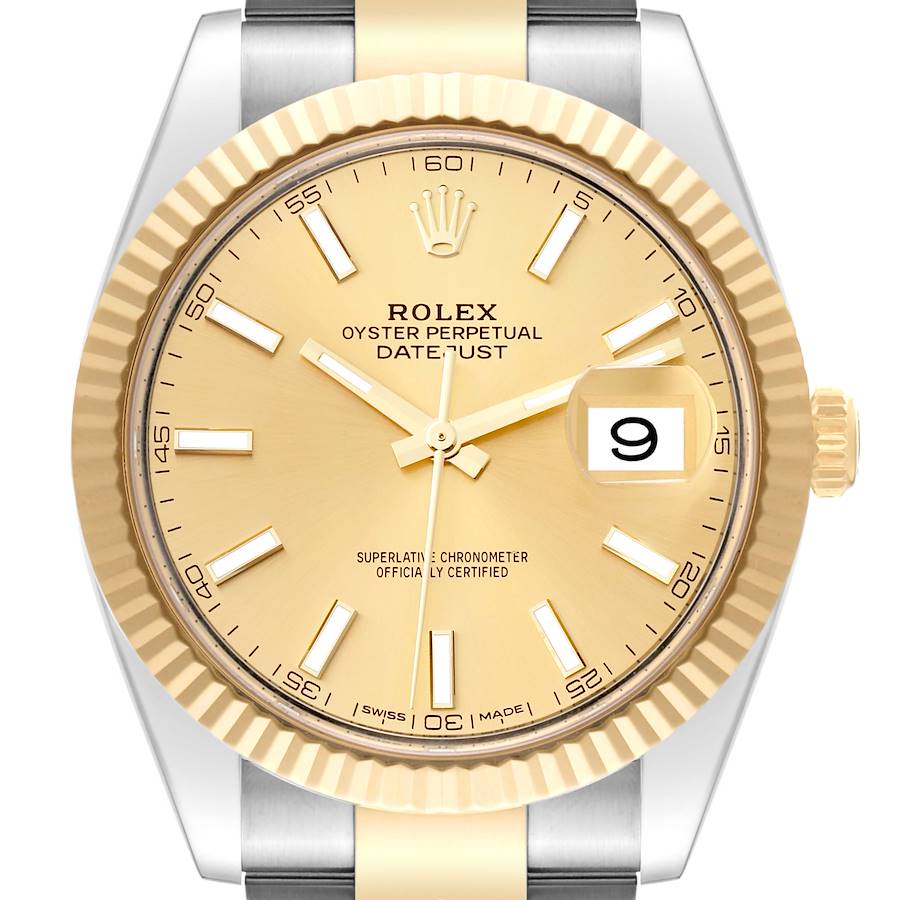 Rolex Datejust 41 Steel Yellow Gold 126333 Champagne Dial Mens Watch-Rolex-JD Watches NY