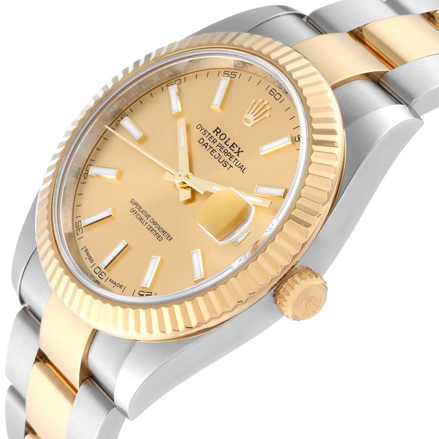 Rolex Datejust 41 Steel Yellow Gold 126333 Champagne Dial Mens Watch-Rolex-JD Watches NY
