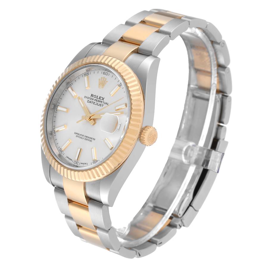 Rolex Datejust 41 Steel Yellow Gold 126333 Silver Dial Mens Watch-Rolex-JD Watches NY