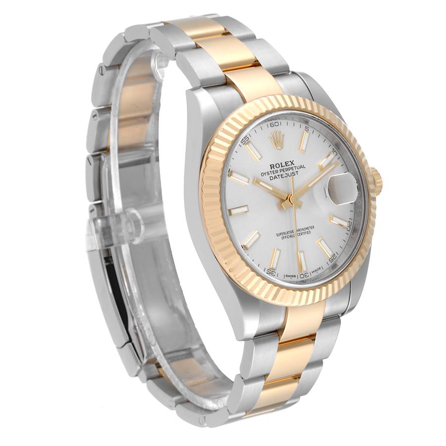 Rolex Datejust 41 Steel Yellow Gold 126333 Silver Dial Mens Watch-Rolex-JD Watches NY