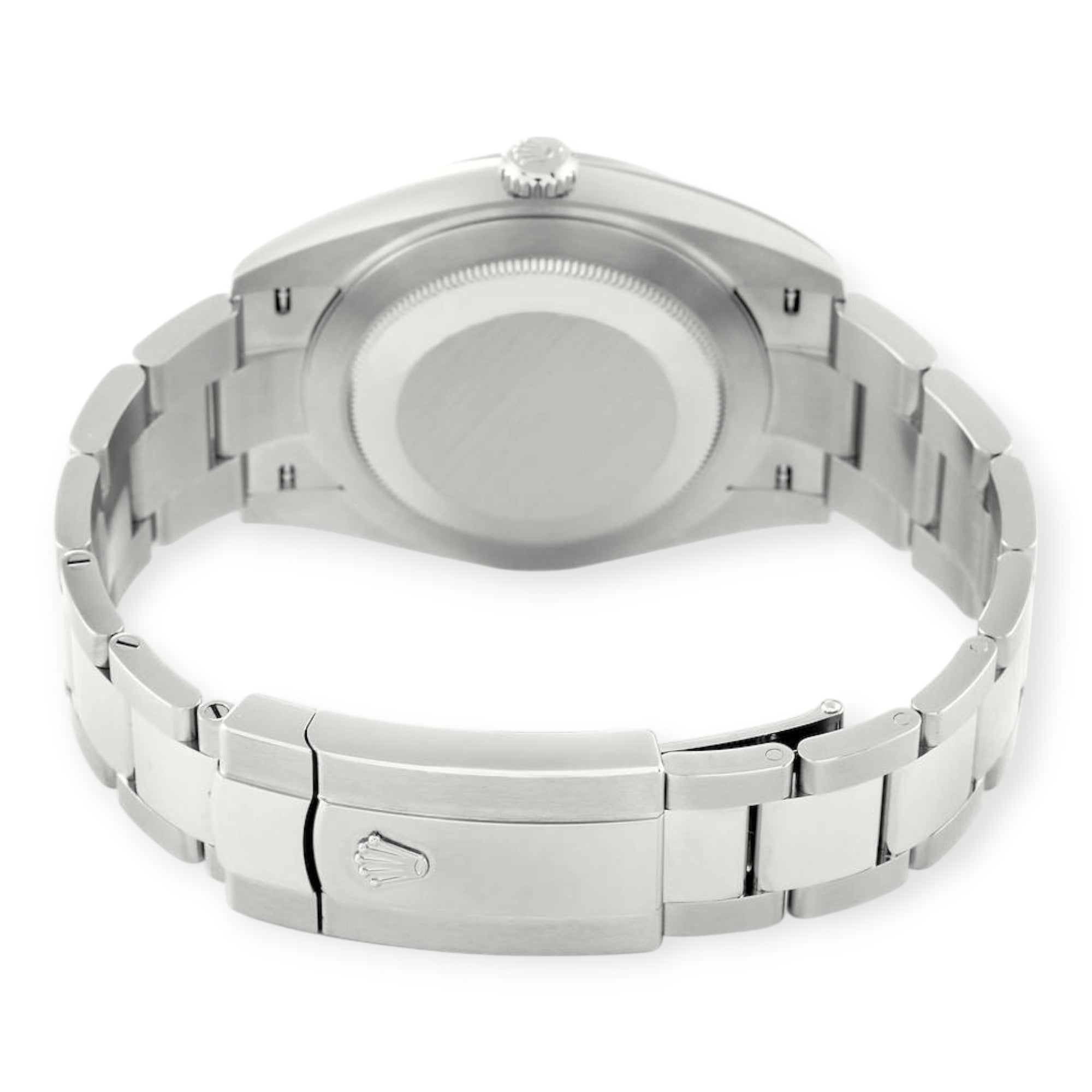 Rolex Datejust 41 White Roman Dial 126300 Smooth Bezel Steel Mens Watch-Rolex-JD Watches NY