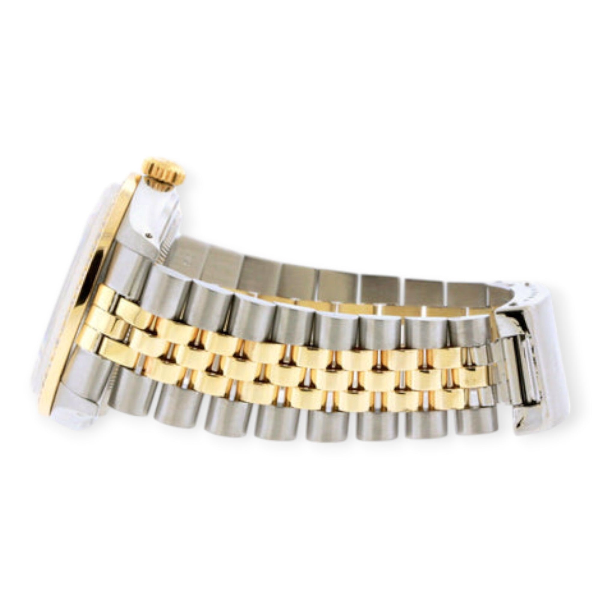 Rolex Datejust Diamond Watch, 36mm, Yellow Gold and Stainless Steel Bracelet White Dial w/ Diamond Bezel-Rolex-JD Watches NY