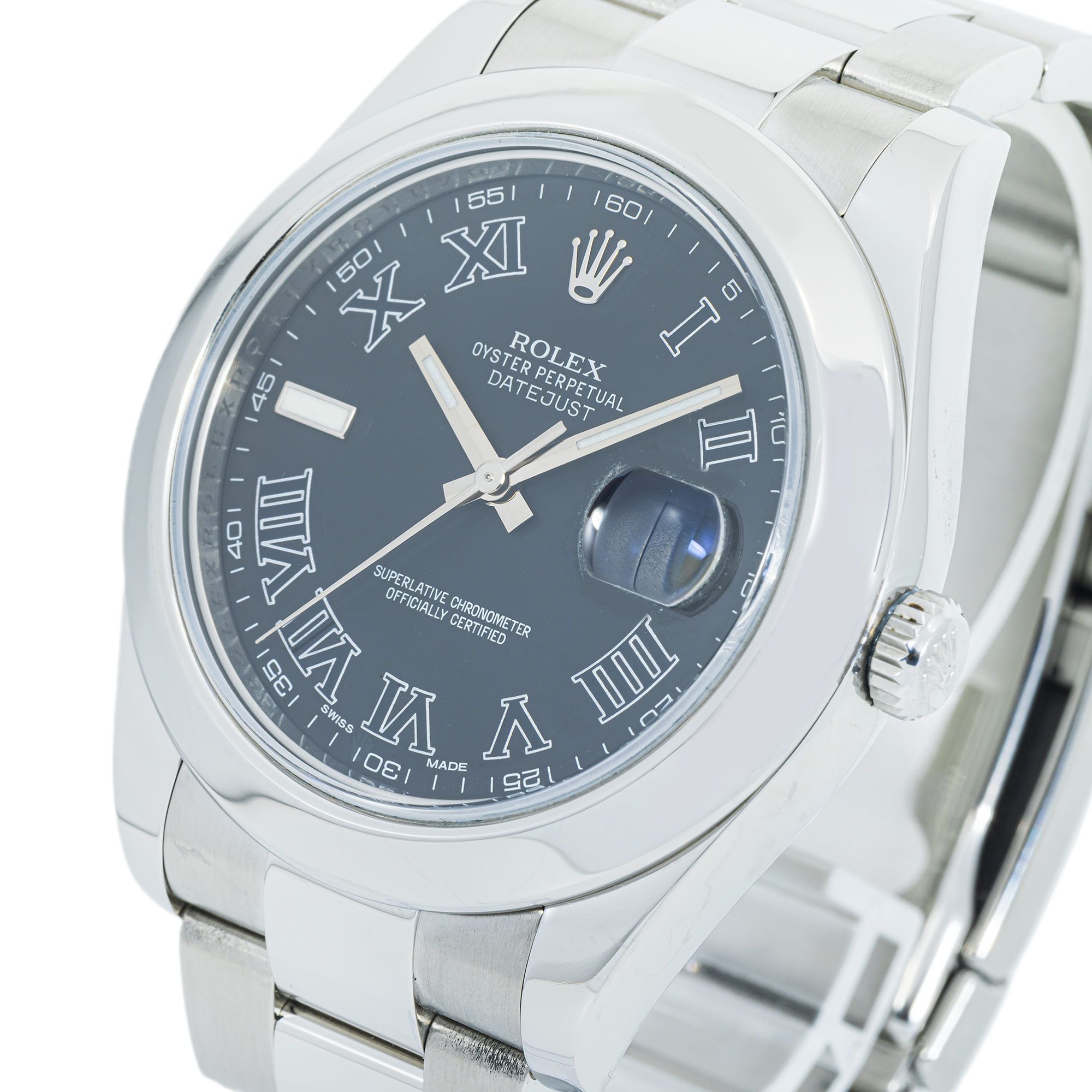 Rolex Datejust II 116300 – 41mm Stainless Steel, Smooth Bezel, Oyster Bracelet