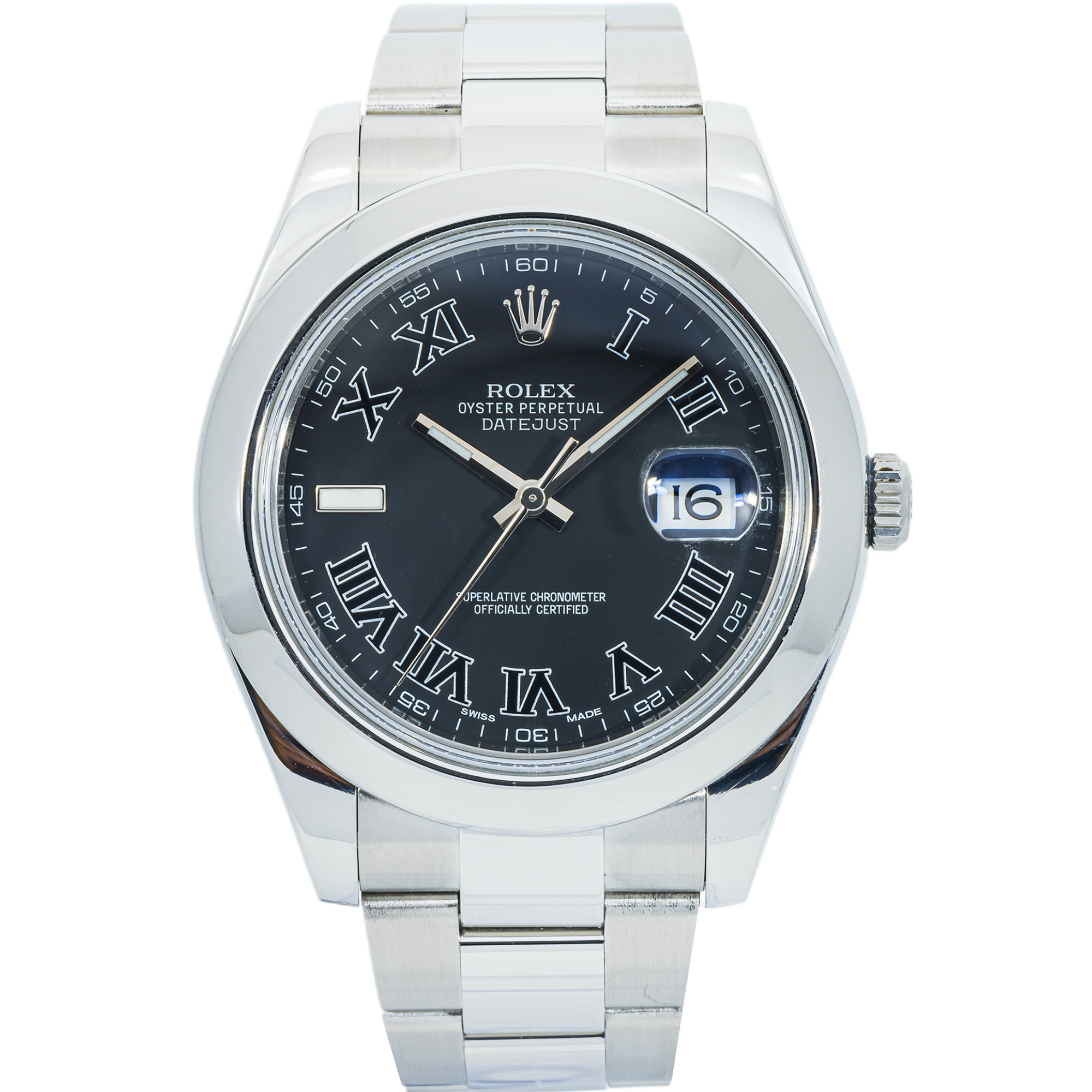 Rolex Datejust II 116300 – 41mm Stainless Steel, Smooth Bezel, Oyster Bracelet