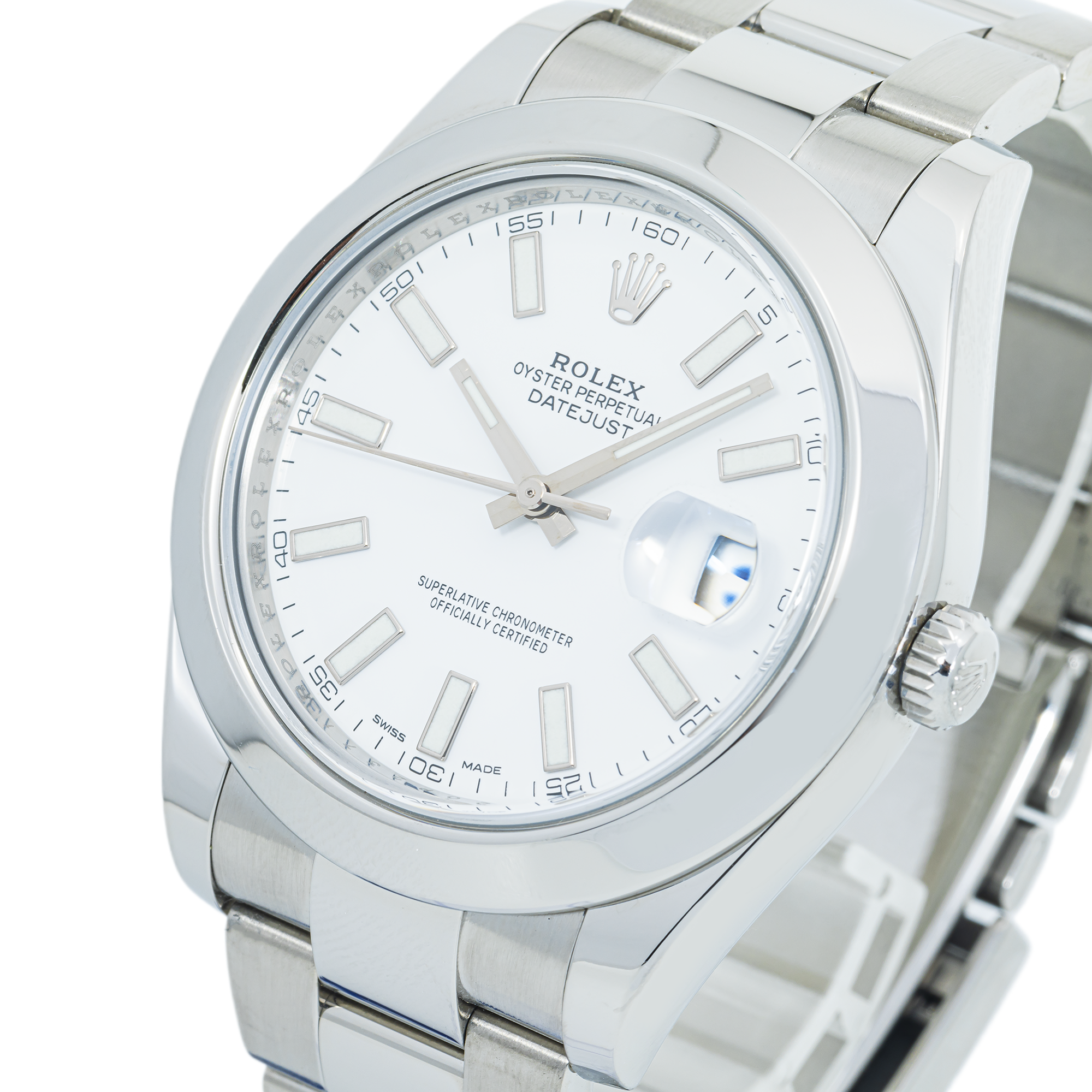 Rolex Datejust II 116300 White Dial 41mm Stainless Steel