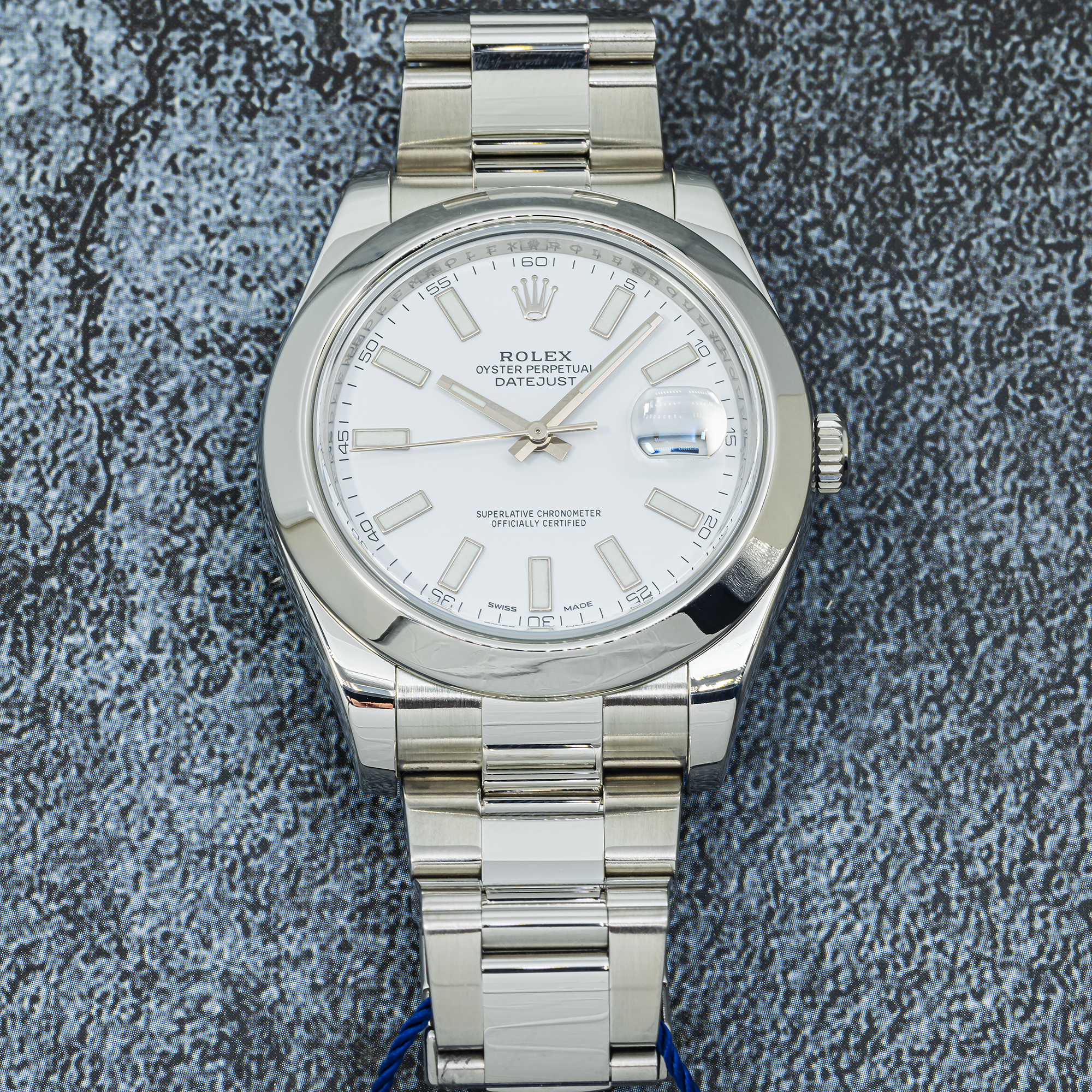 Rolex Datejust II 116300 White Dial 41mm Stainless Steel
