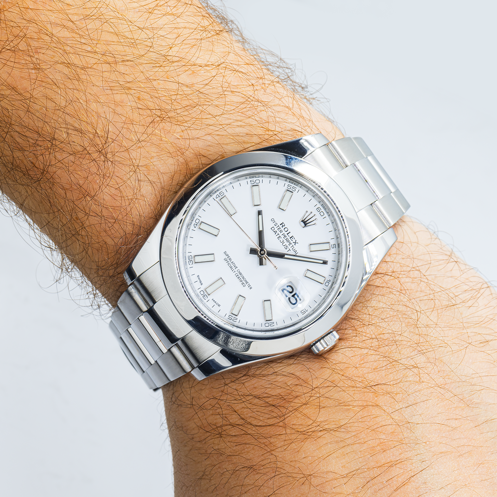 Rolex Datejust II 116300 White Dial 41mm Stainless Steel