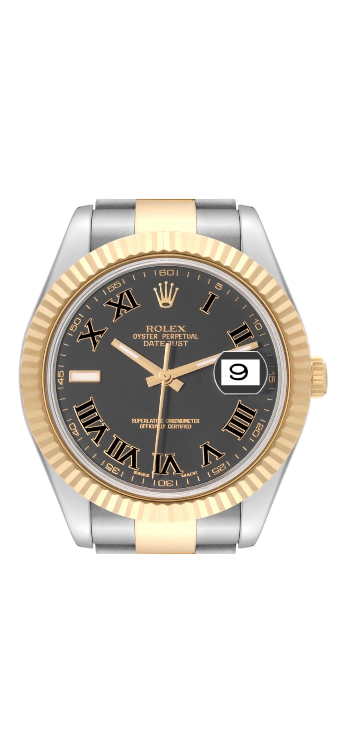 Rolex Datejust II 116333 41MM Black Dial Two Tone Oyster Bracelet-Rolex-JD Watches NY