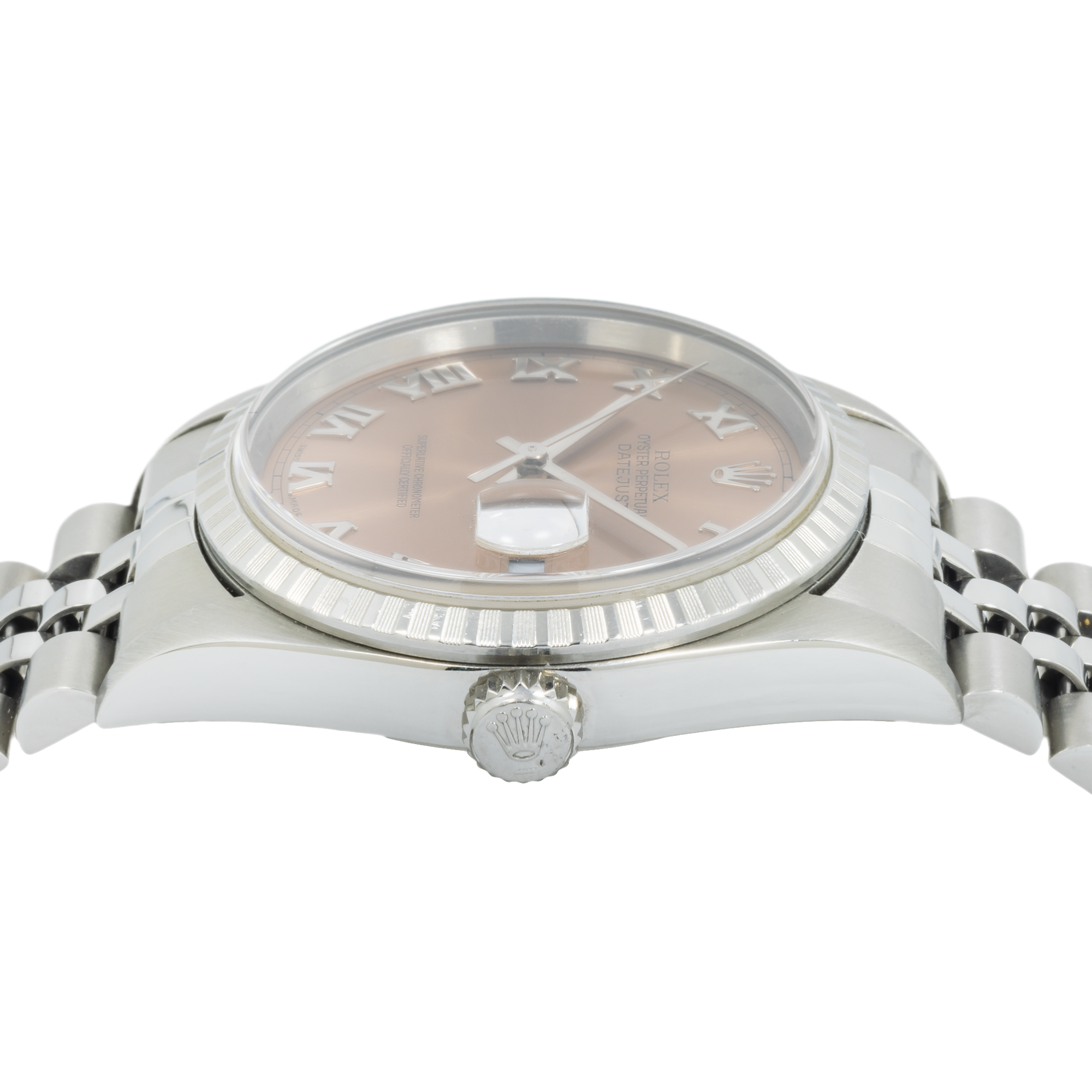 Rolex Datejust Stainless Steel 36mm with Engine Turned Bezel 16220 and Jubilee Bracelet-Rolex-JD Watches NY