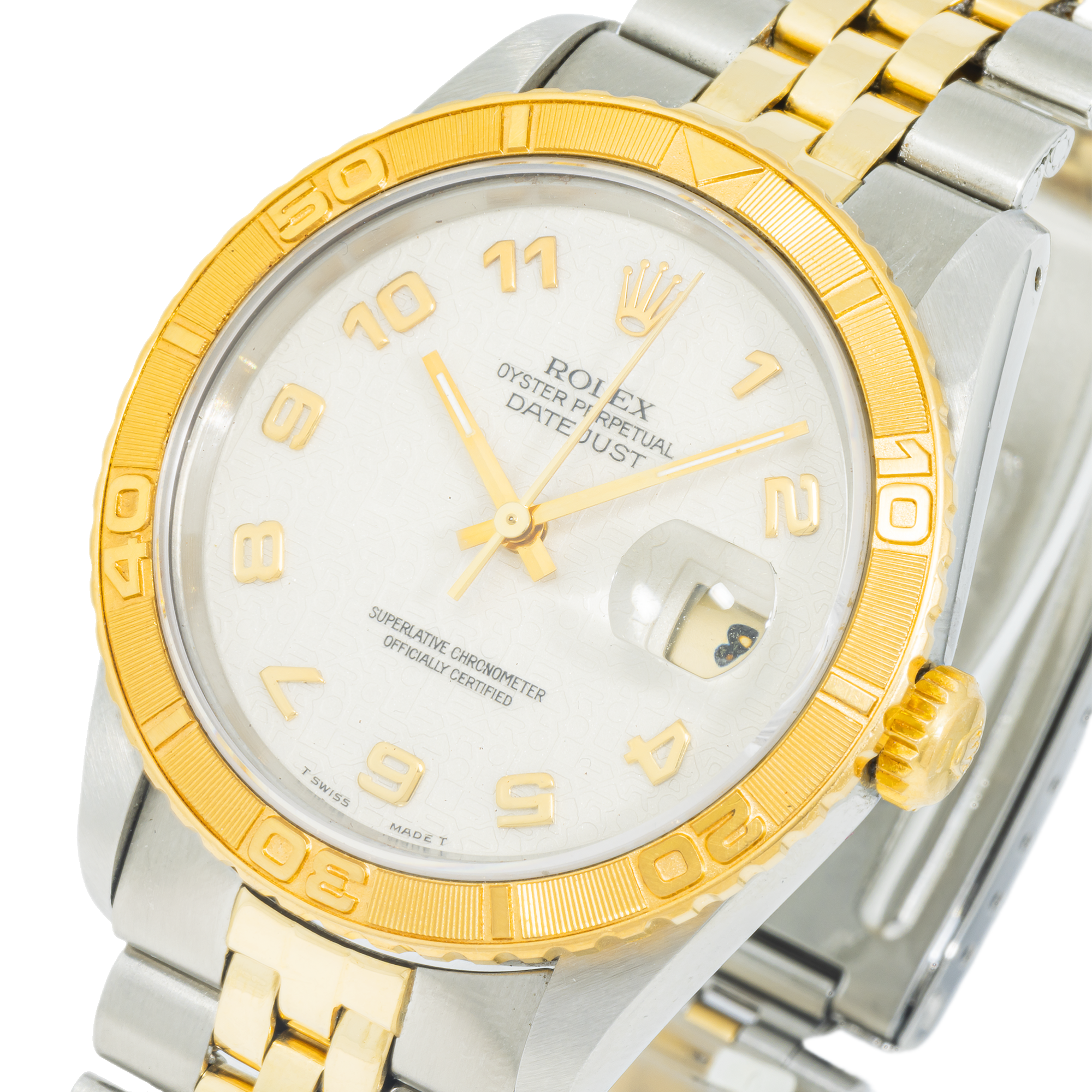 Rolex Datejust Turn-O-Graph 16263 – Ivory Jubilee Arabic Dial – 36mm Steel & 18k Yellow Gold (Year: 1988-2004)