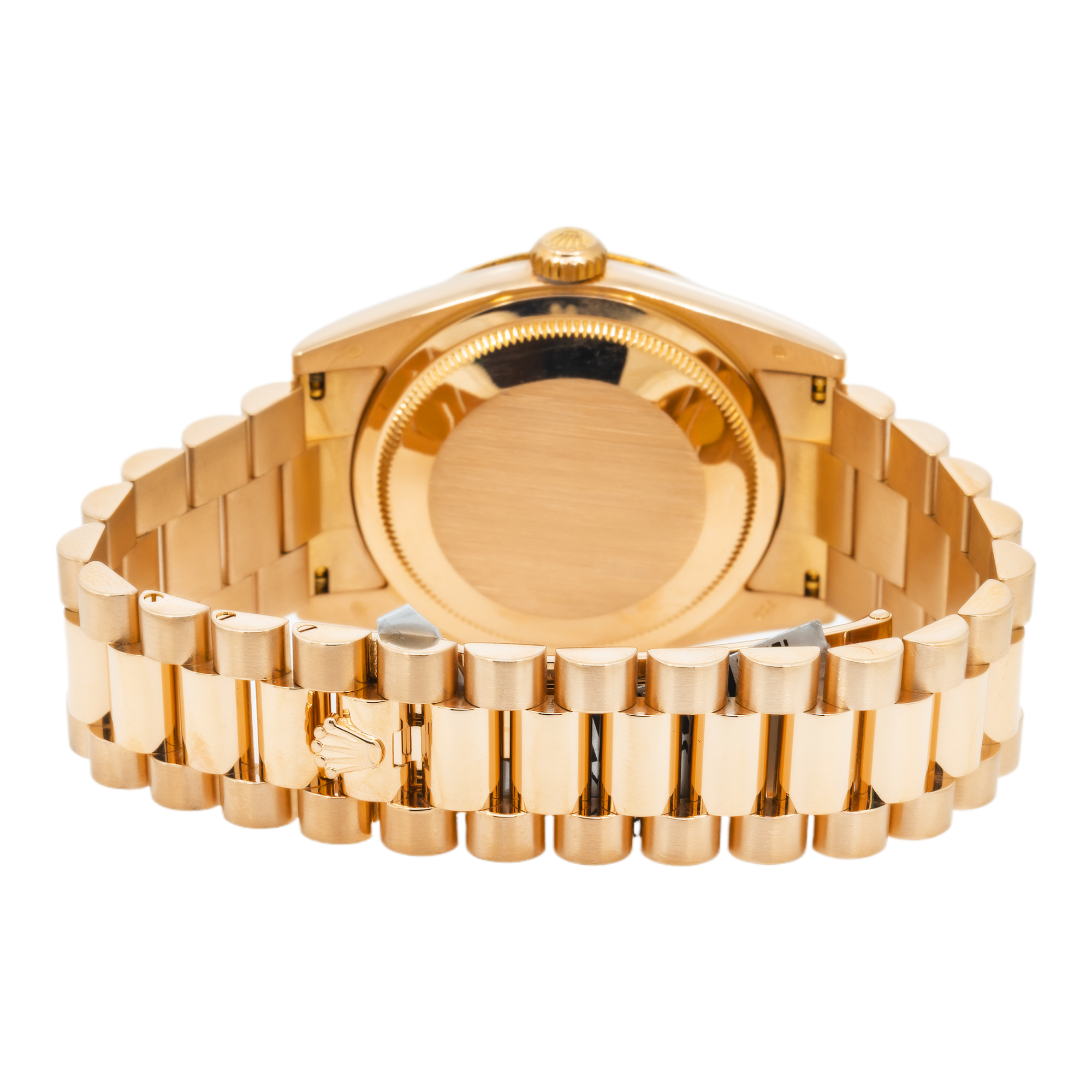 Rolex Day-Date 36mm 118235 Everose Gold Black Arabic Dial President Bracelet Men’s Watch (Year: 2000 to 2005)-Rolex-JD Watches NY