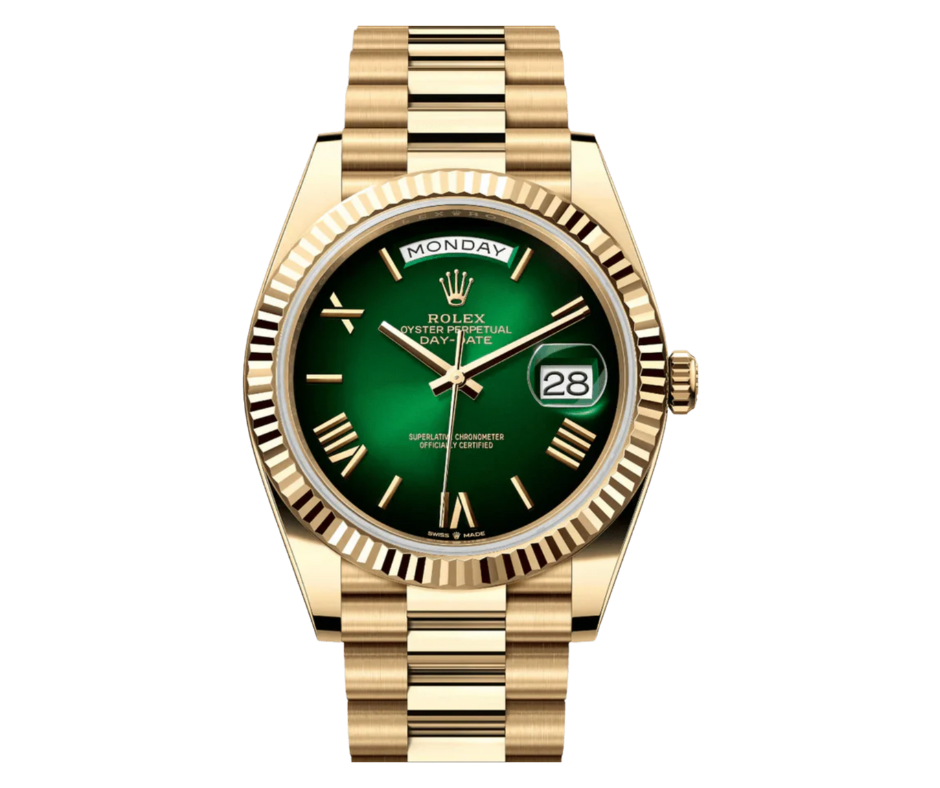 Rolex Day-Date 40 Green Ombre Dial – 228238-Rolex-JD Watches NY