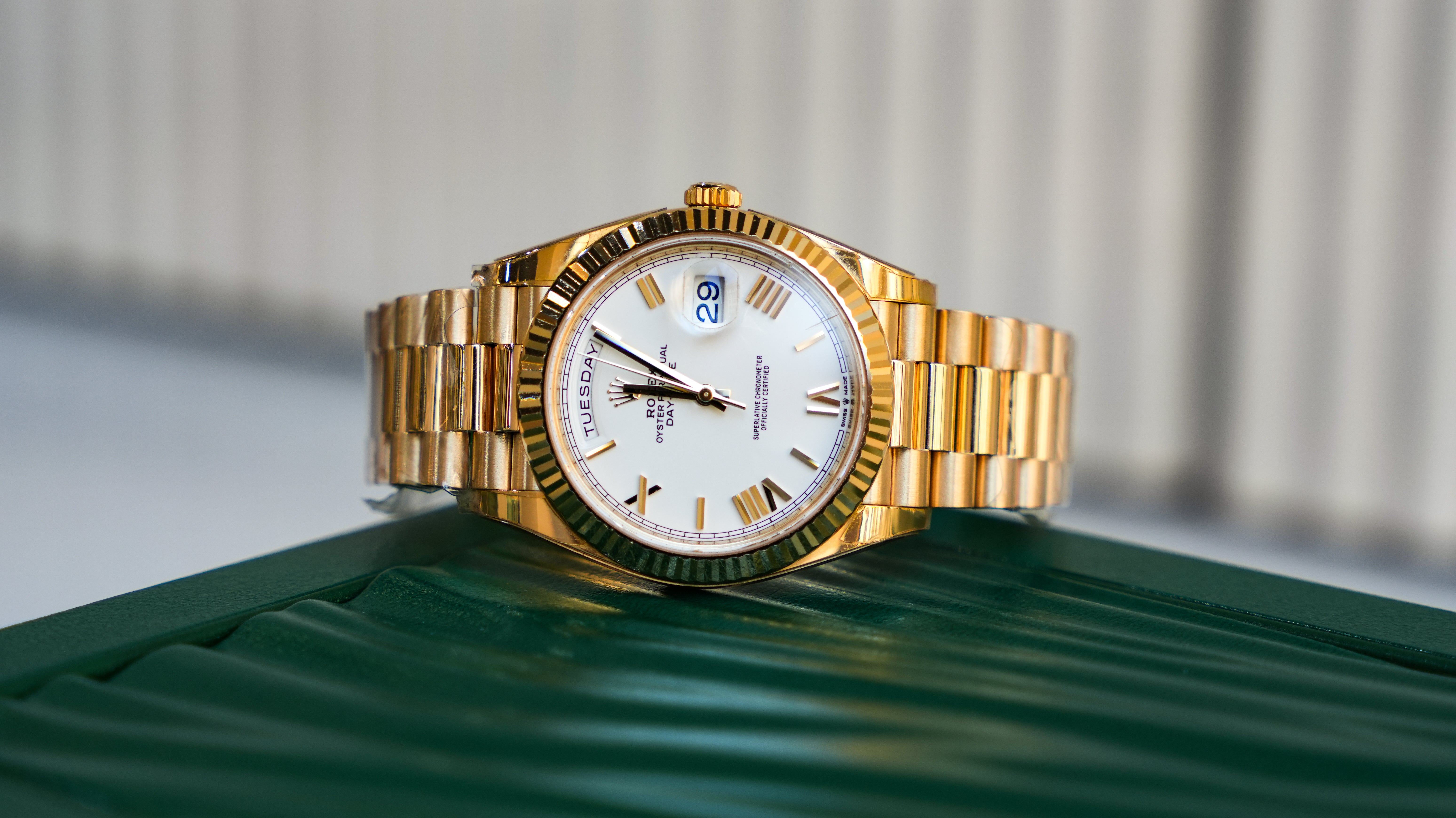 Rolex Day Date 40 President White Roman Dial-Rolex-JD Watches NY
