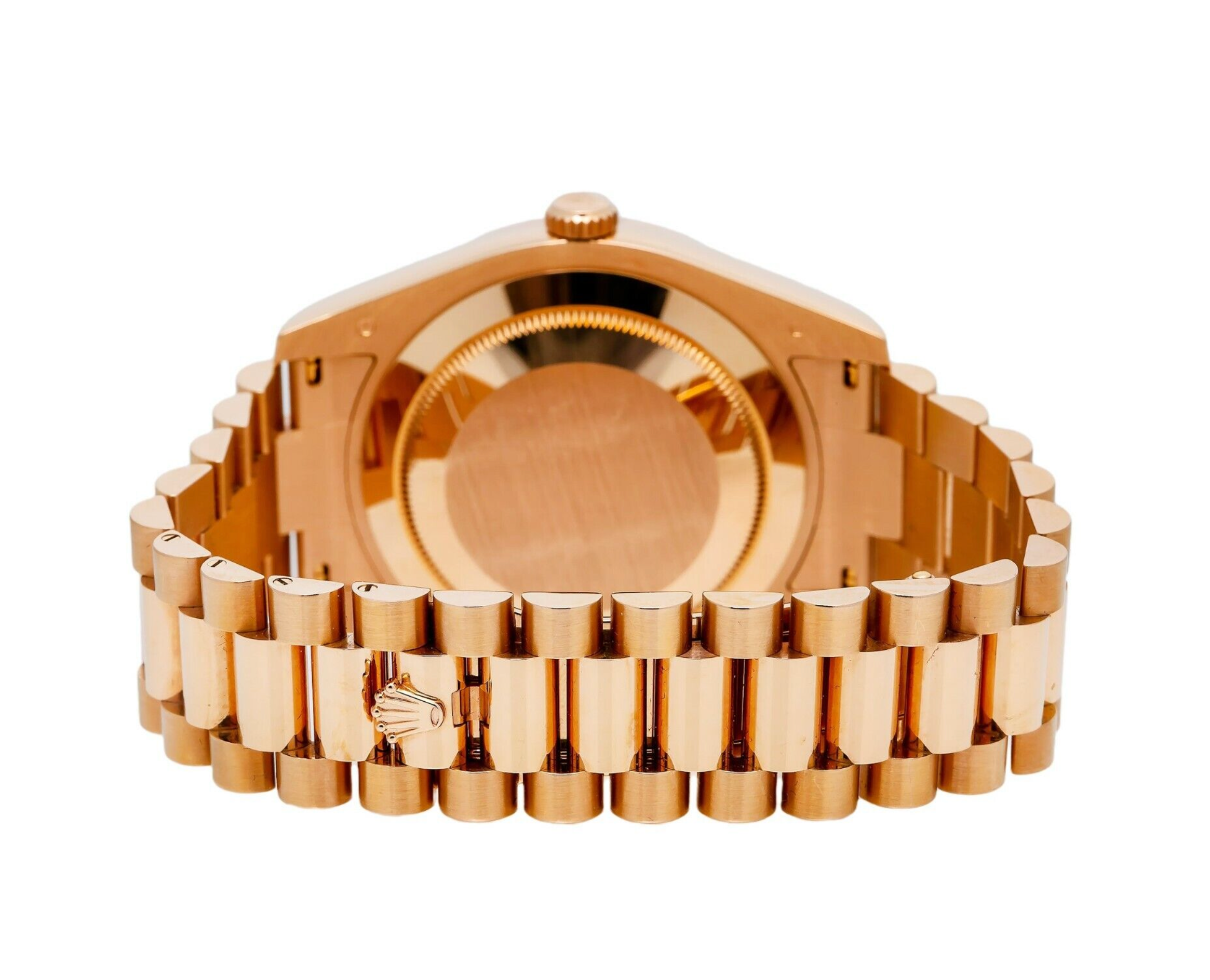 Rolex Day-Date II 41mm 218235 – Black Dial with Factory Ruby & Diamond Markers – 18K Rose Gold President Bracelet-Rolex-JD Watches NY