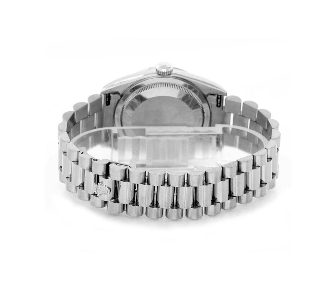 Rolex Day-Date President – White Gold Factory Silver Diamond Dial Ref. 218239-Rolex-JD Watches NY