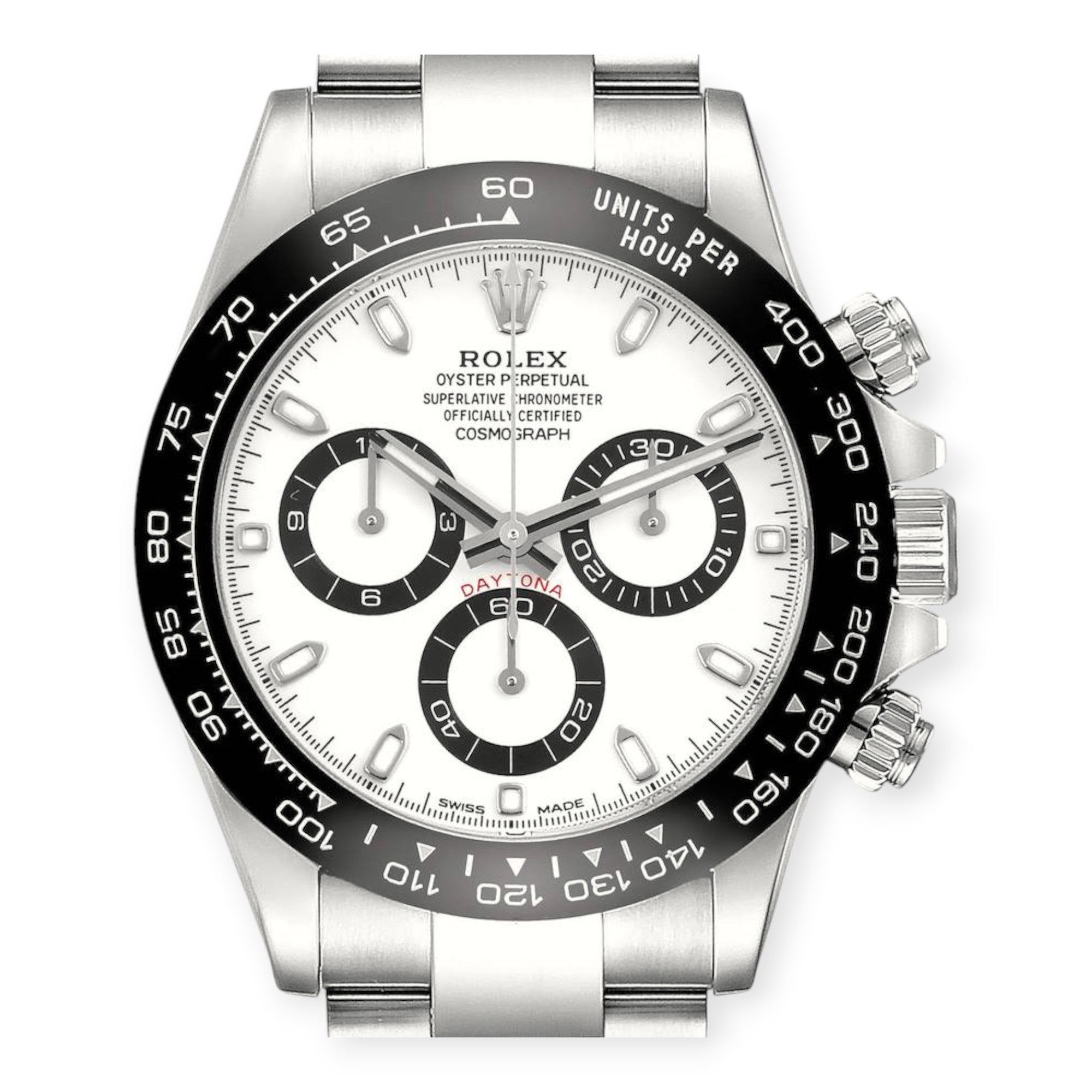 Rolex Daytona 116500 Ceramic Bezel White Panda Dial Steel Mens Watch-Rolex-JD Watches NY