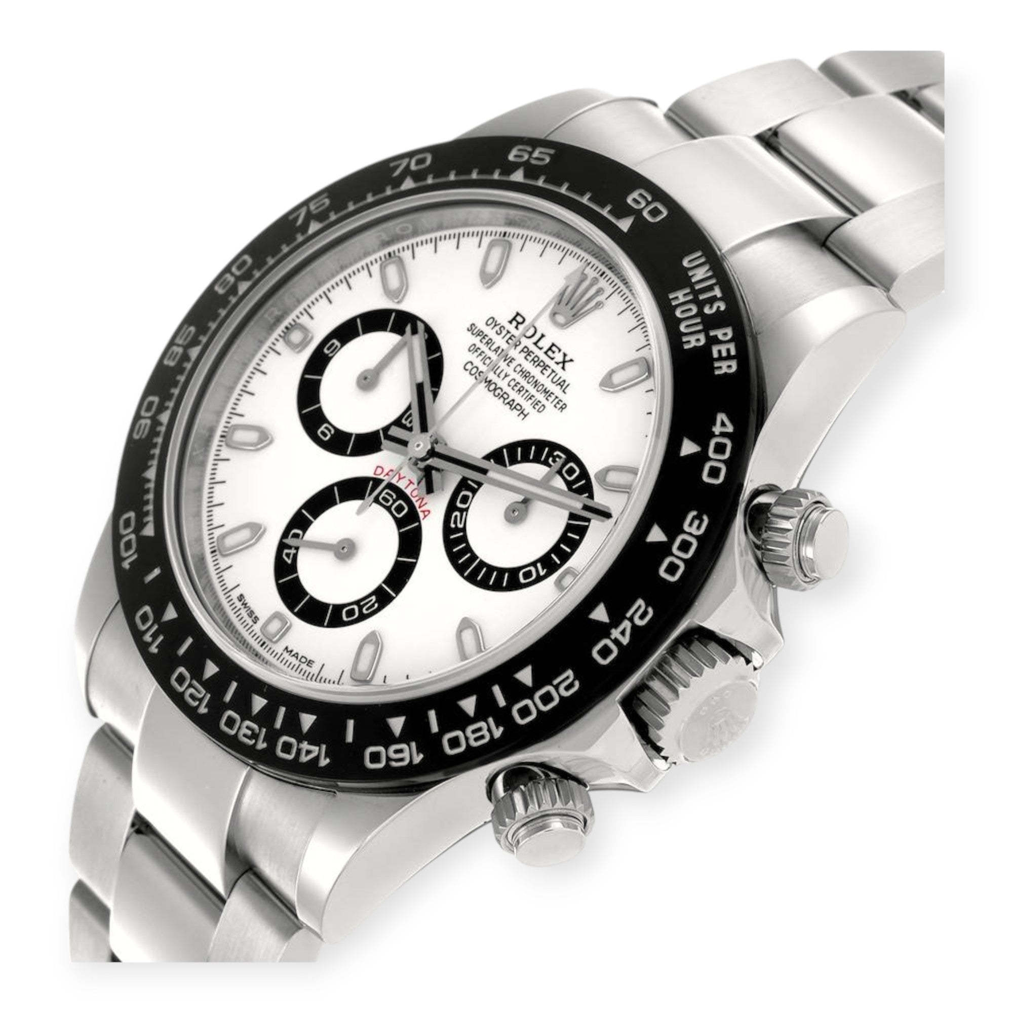Rolex Daytona 116500 Ceramic Bezel White Panda Dial Steel Mens Watch-Rolex-JD Watches NY