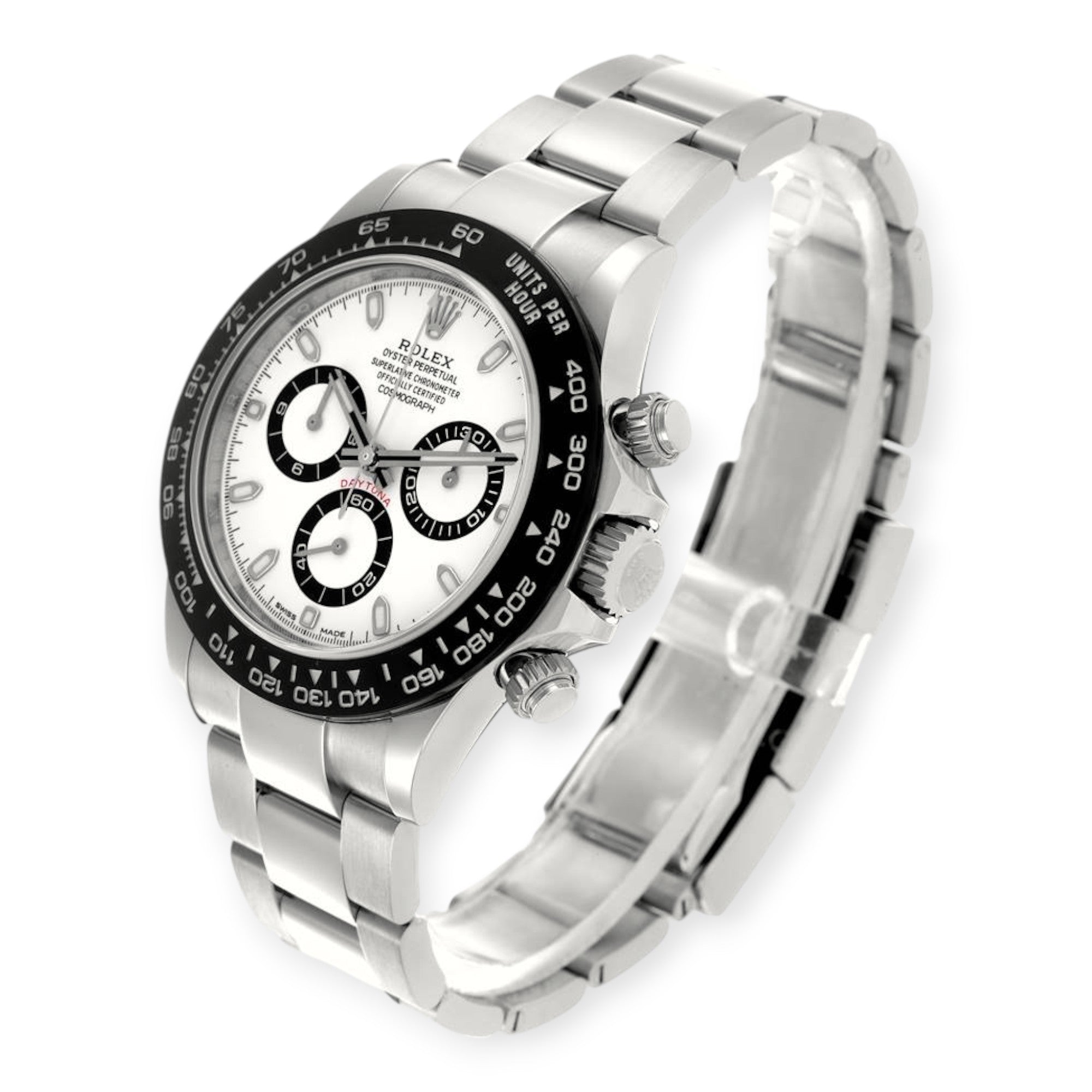 Rolex Daytona 116500 Ceramic Bezel White Panda Dial Steel Mens Watch-Rolex-JD Watches NY