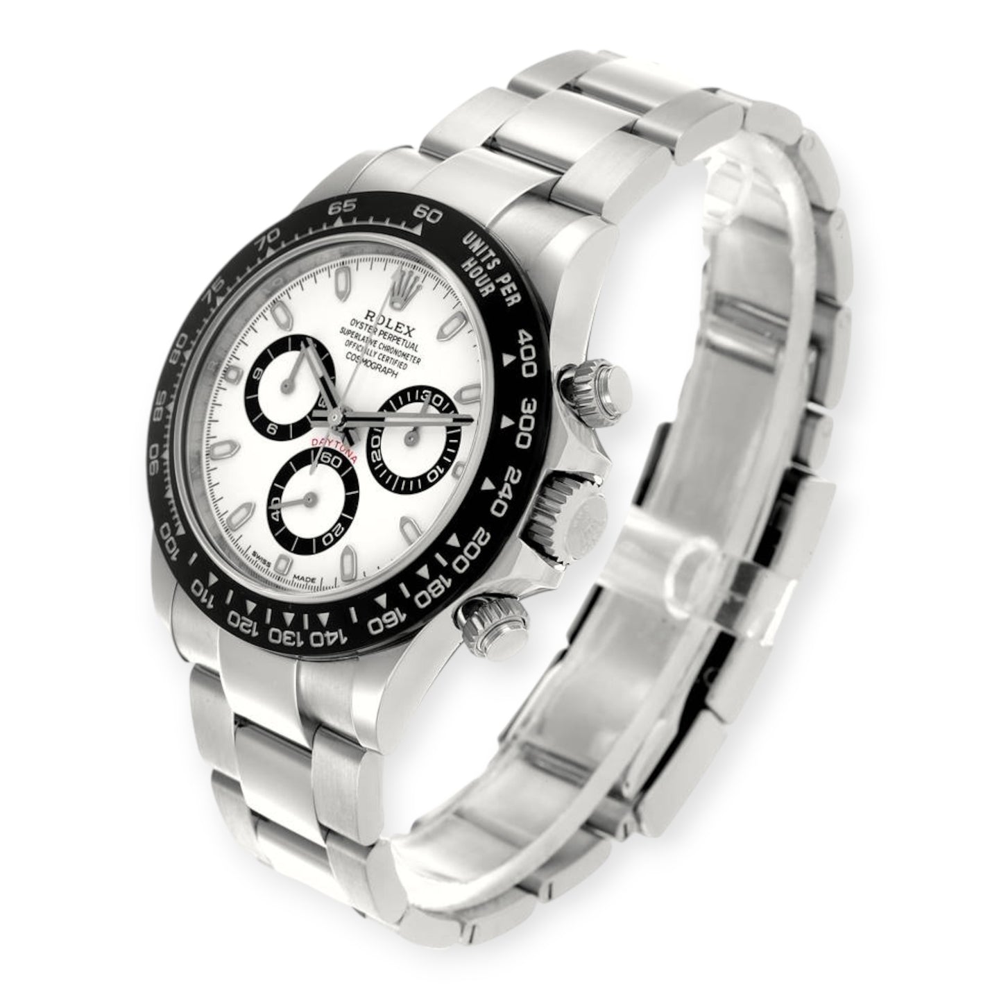 Rolex Cosmograph Daytona 126500LN “Panda” White Dial Black Cerachrom Bezel 40mm Oystersteel Chronograph