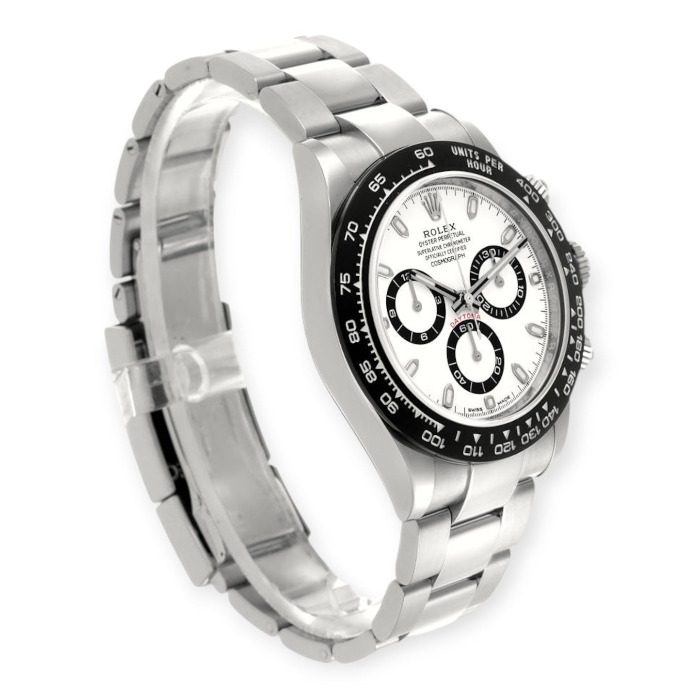Rolex Cosmograph Daytona 126500LN “Panda” White Dial Black Cerachrom Bezel 40mm Oystersteel Chronograph