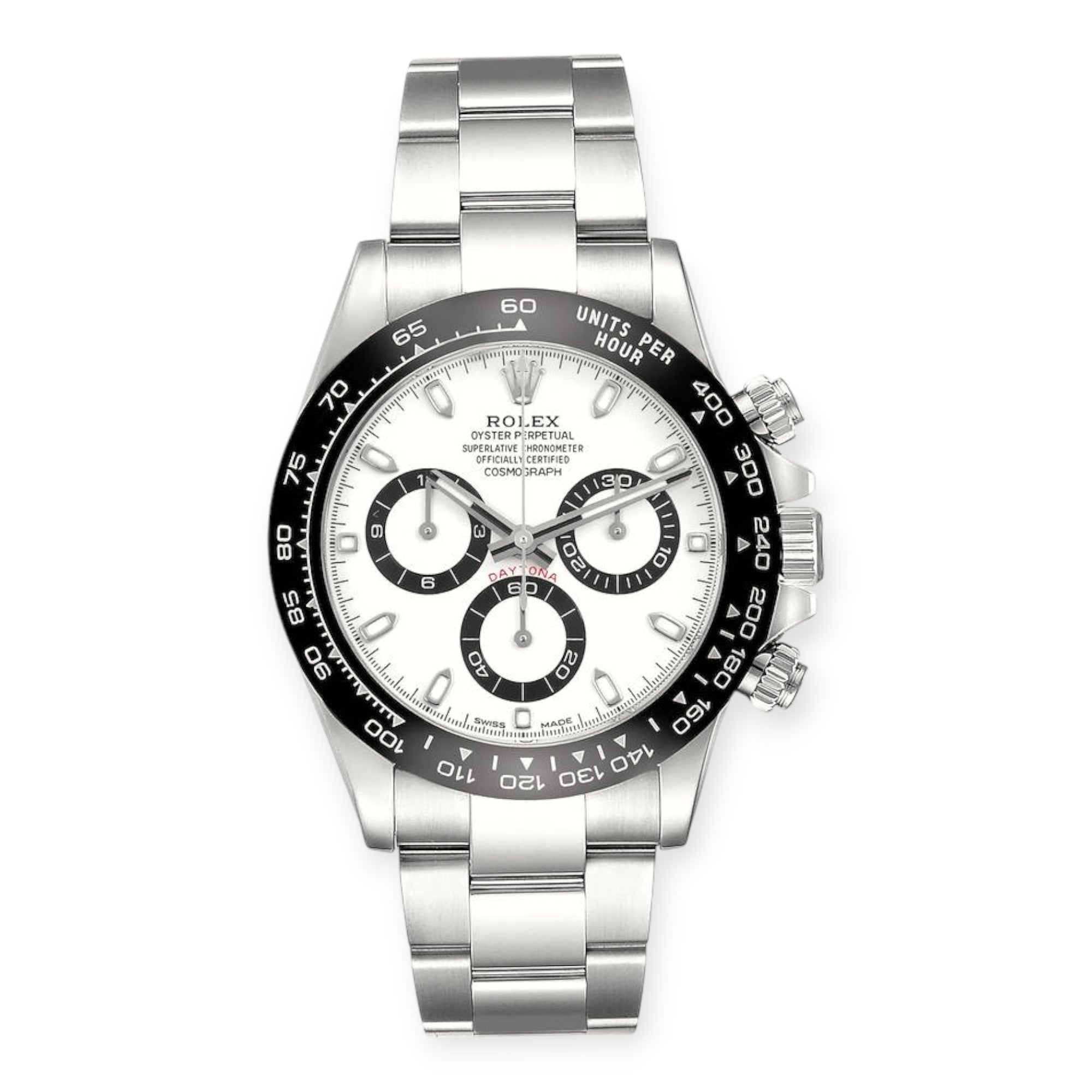 Rolex Daytona 116500 Ceramic Bezel White Panda Dial Steel Mens Watch-Rolex-JD Watches NY