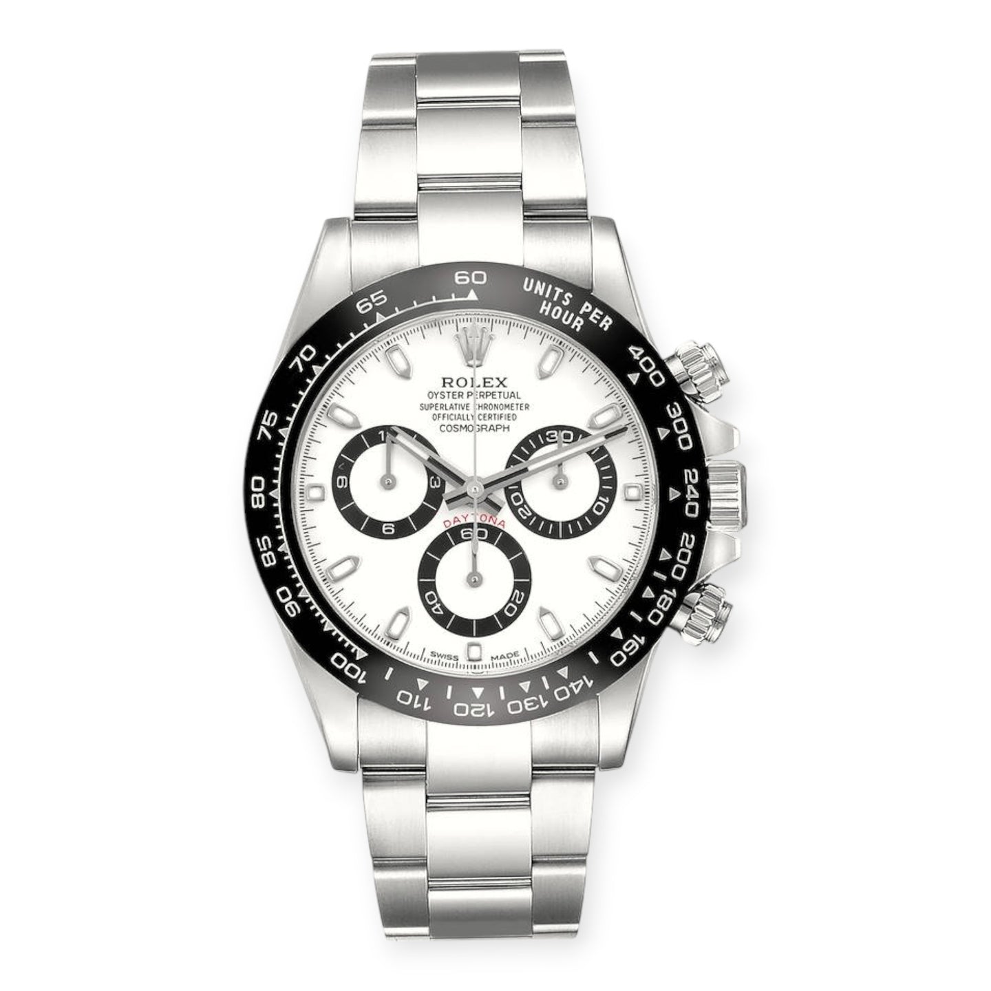 Rolex Cosmograph Daytona 126500LN “Panda” White Dial Black Cerachrom Bezel 40mm Oystersteel Chronograph