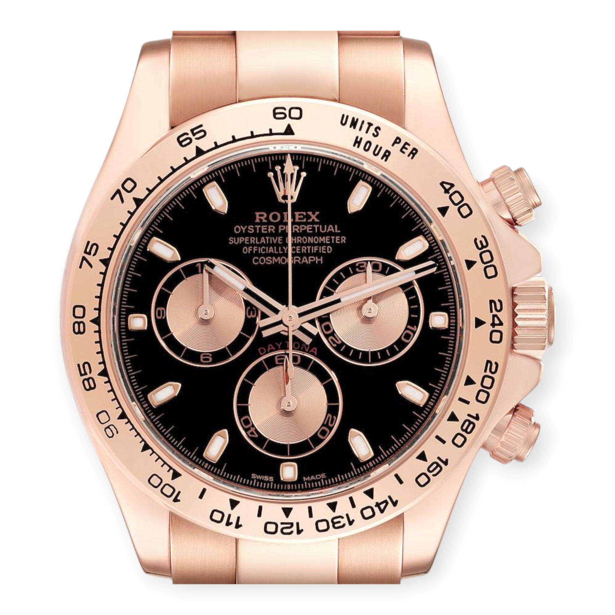 Rolex Daytona 116505 Black Dial Rose Gold Mens Watch-Rolex-JD Watches NY