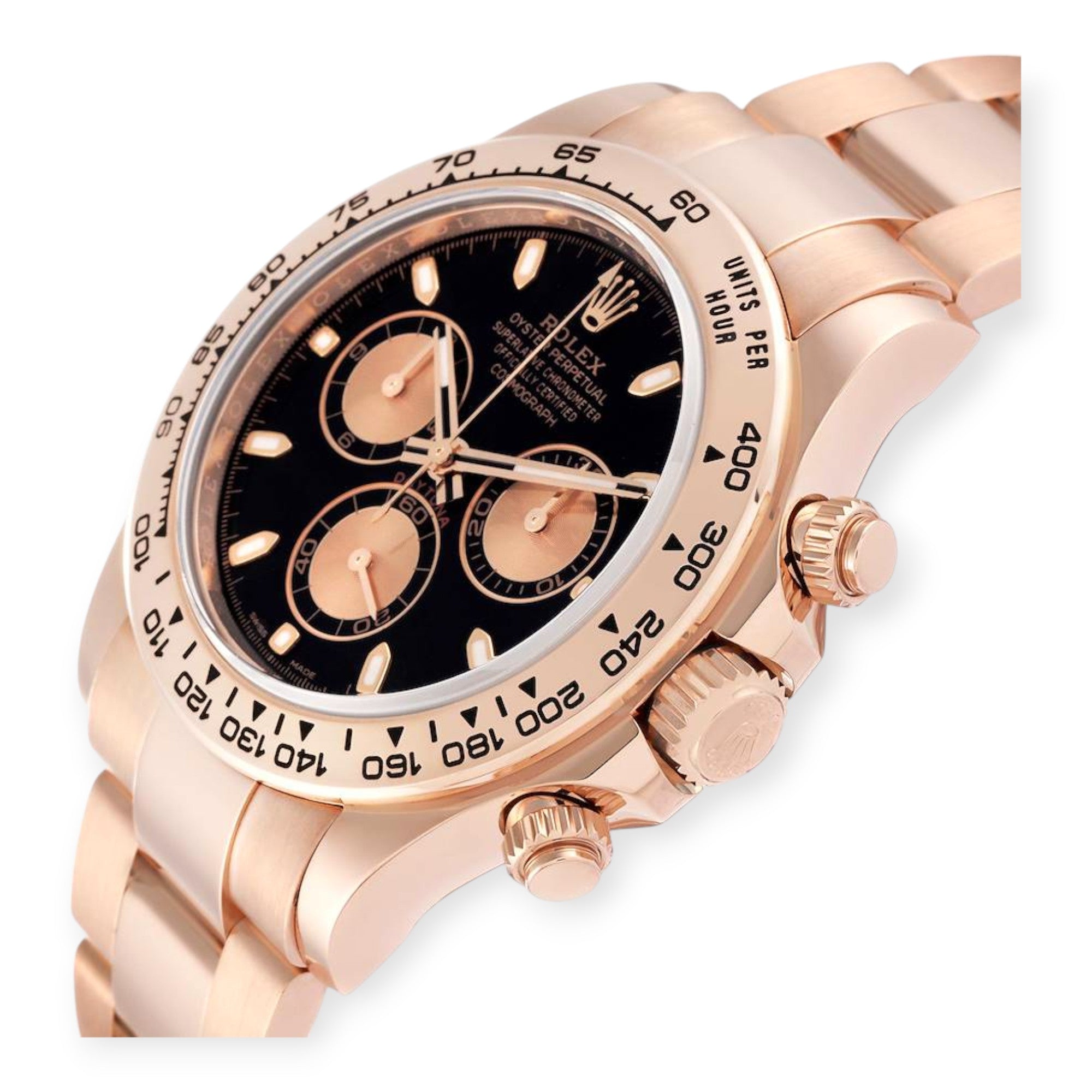 Rolex Daytona 116505 Black Dial Rose Gold Mens Watch-Rolex-JD Watches NY