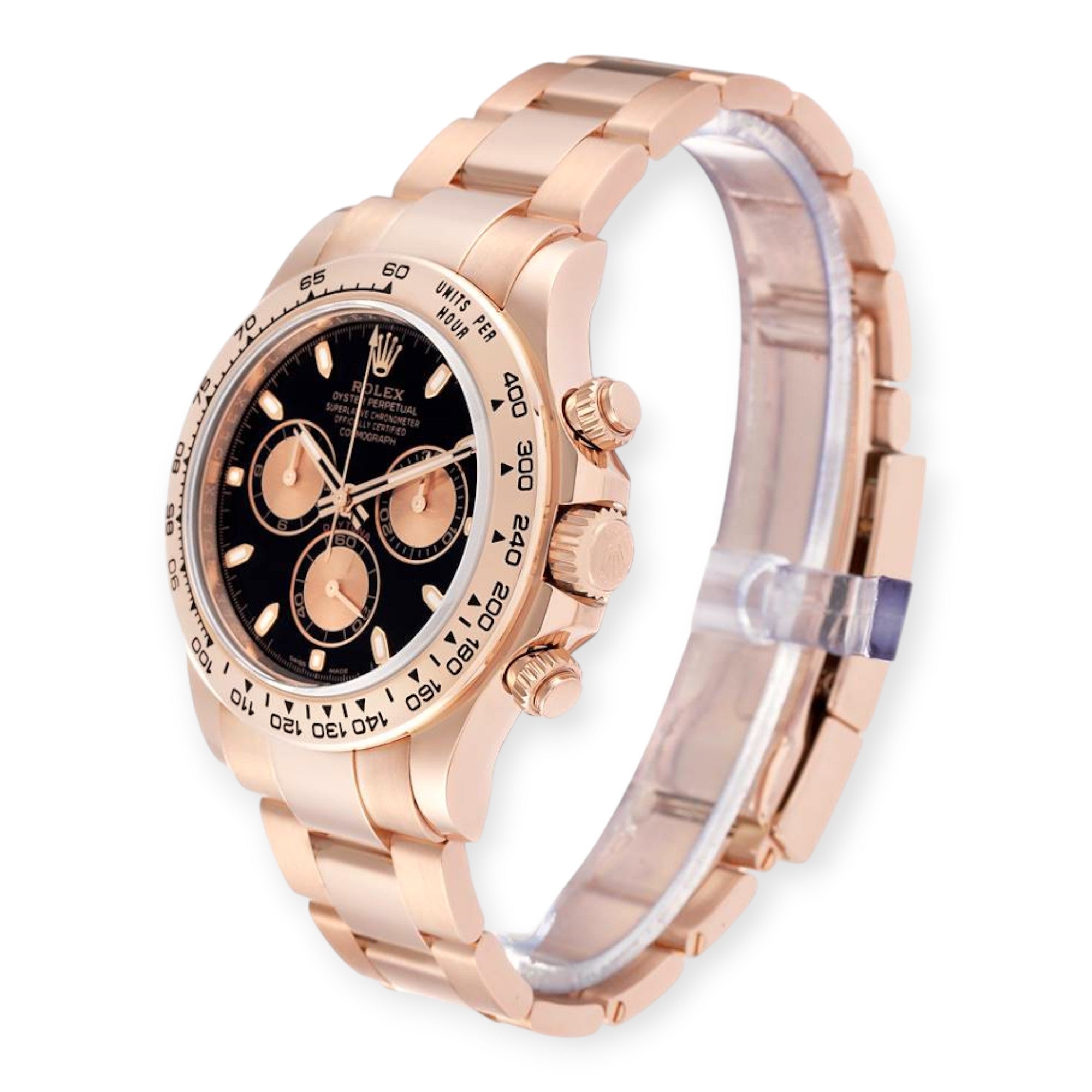 Rolex Daytona 116505 Black Dial Rose Gold Mens Watch-Rolex-JD Watches NY