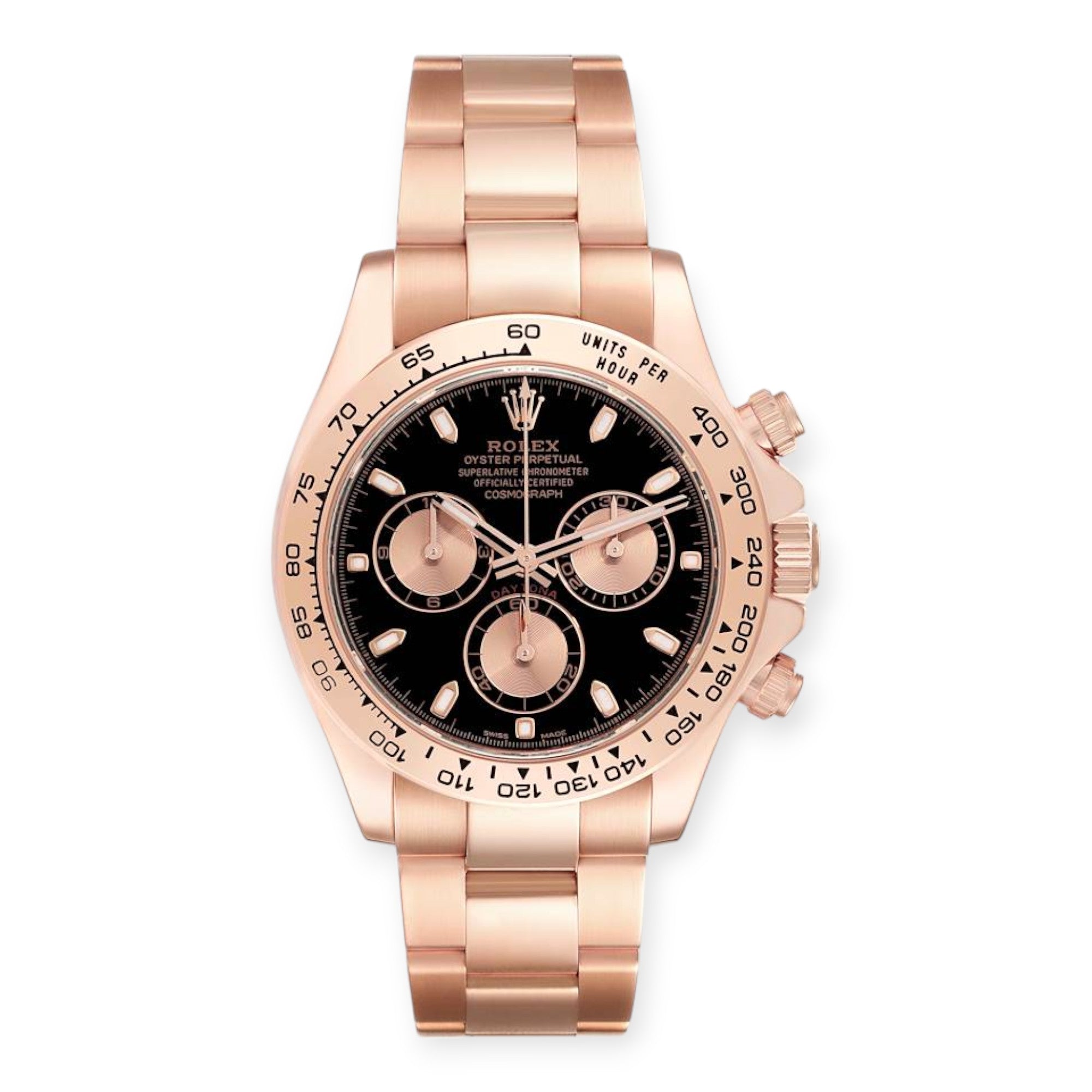 Rolex Daytona 116505 Black Dial Rose Gold Mens Watch-Rolex-JD Watches NY