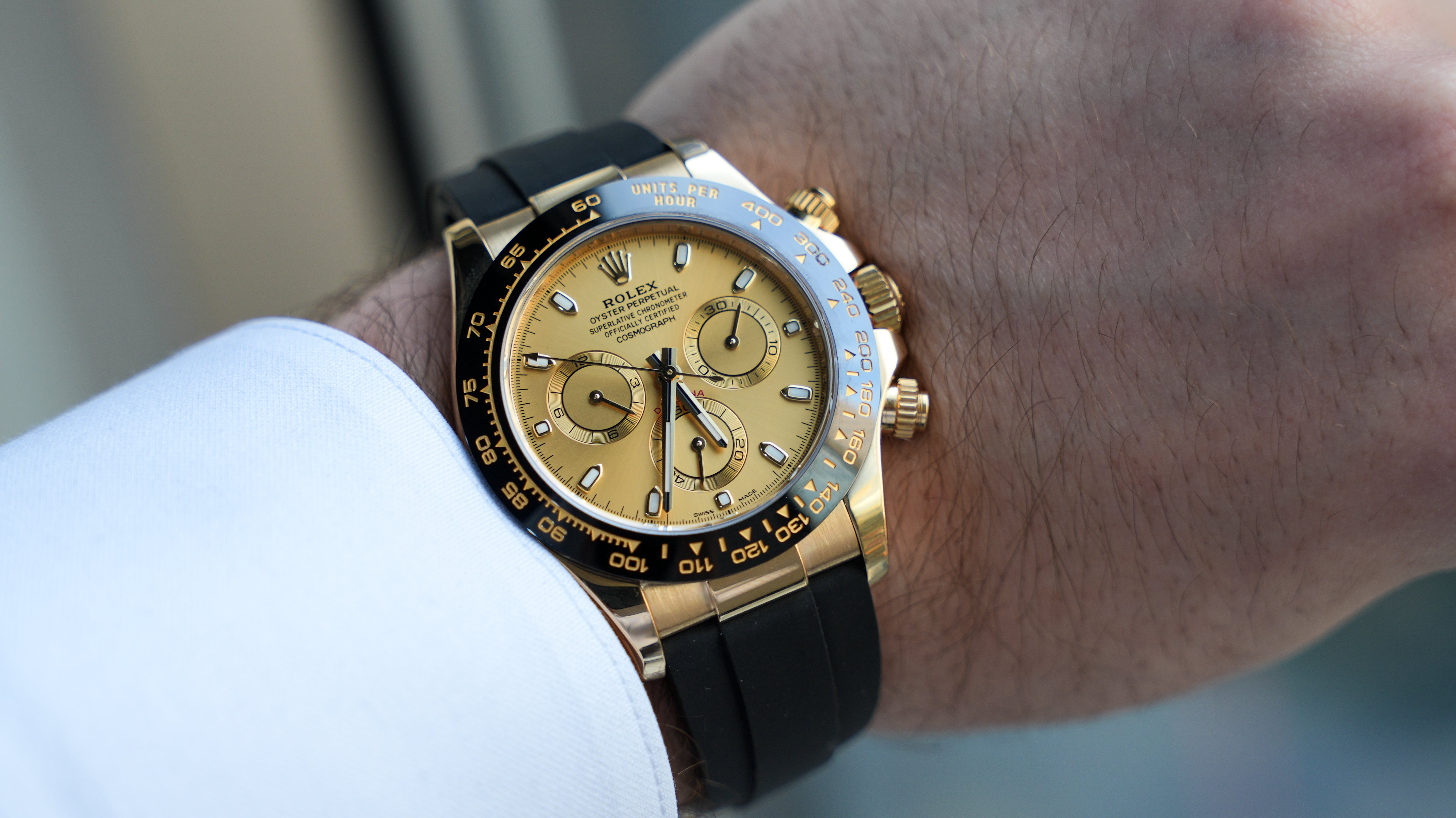 Rolex Daytona 116518LN Yellow Gold Champagne Dial-Rolex-JD Watches NY