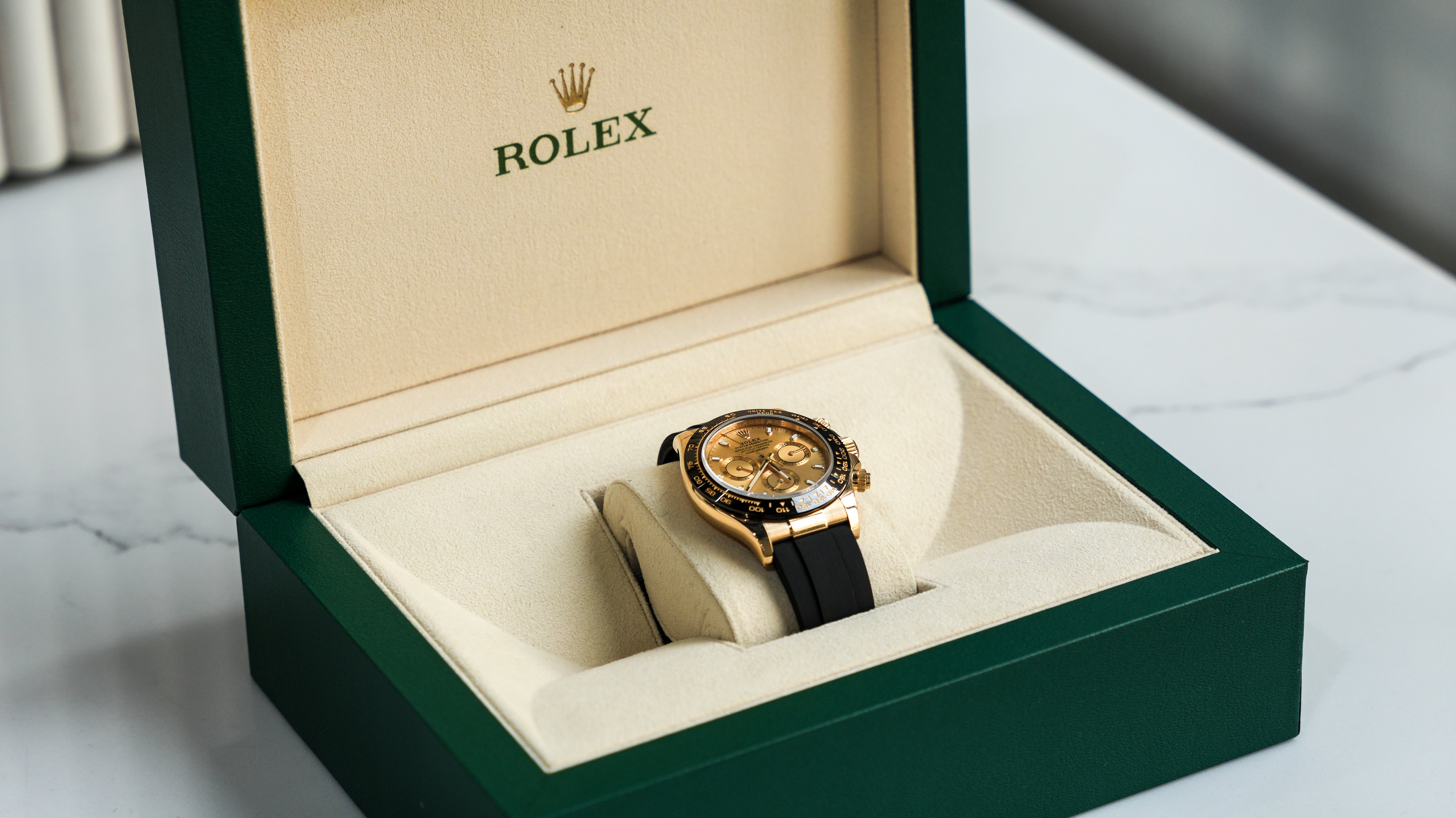 Rolex Daytona 116518LN Yellow Gold Champagne Dial-Rolex-JD Watches NY