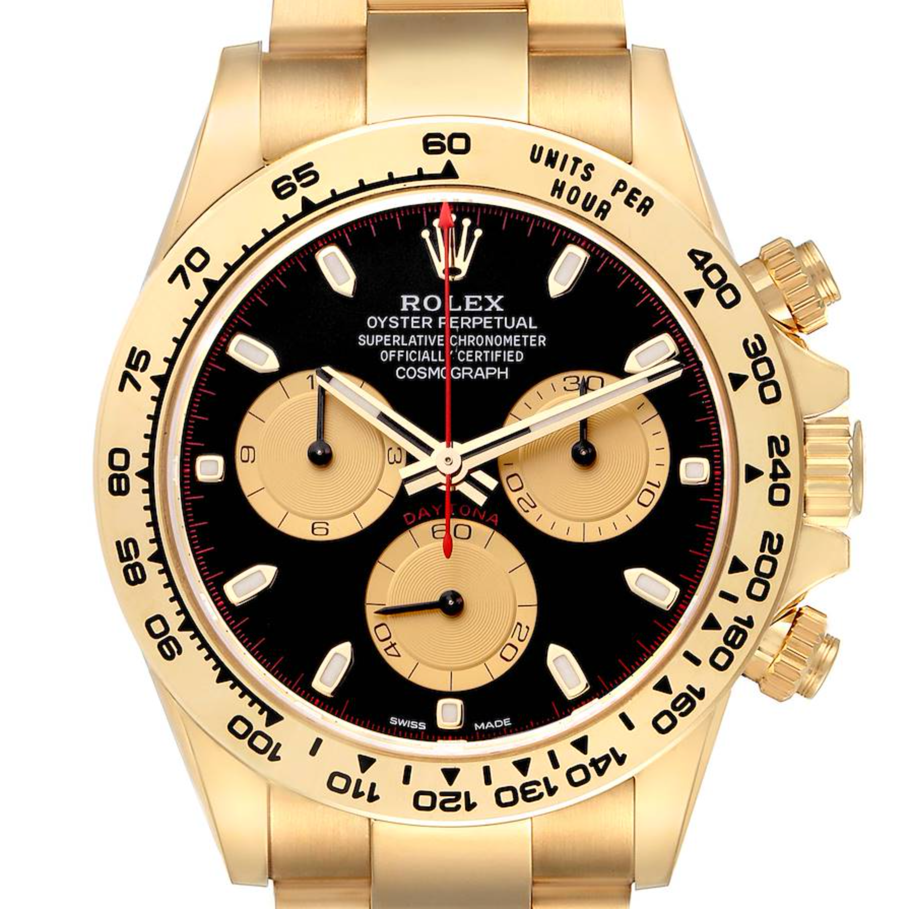 Rolex Daytona Cosmograph Black Dial Yellow Gold 40mm-Rolex-JD Watches NY