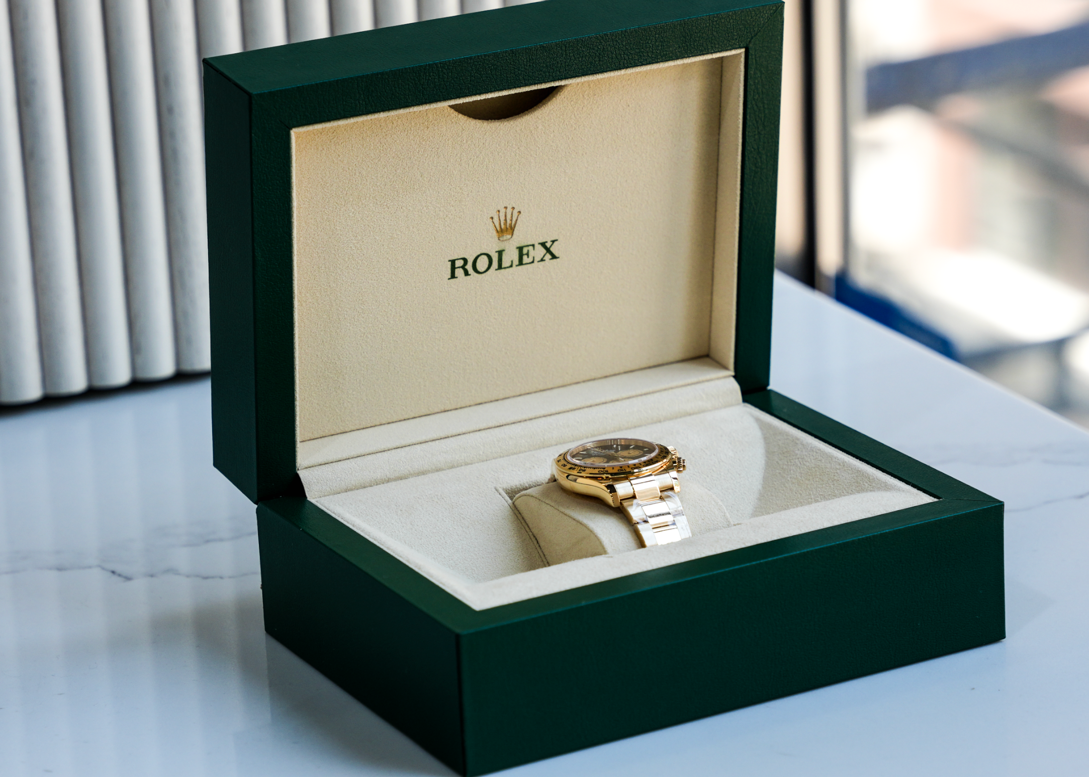 Rolex Daytona Cosmograph Black Dial Yellow Gold 40mm-Rolex-JD Watches NY